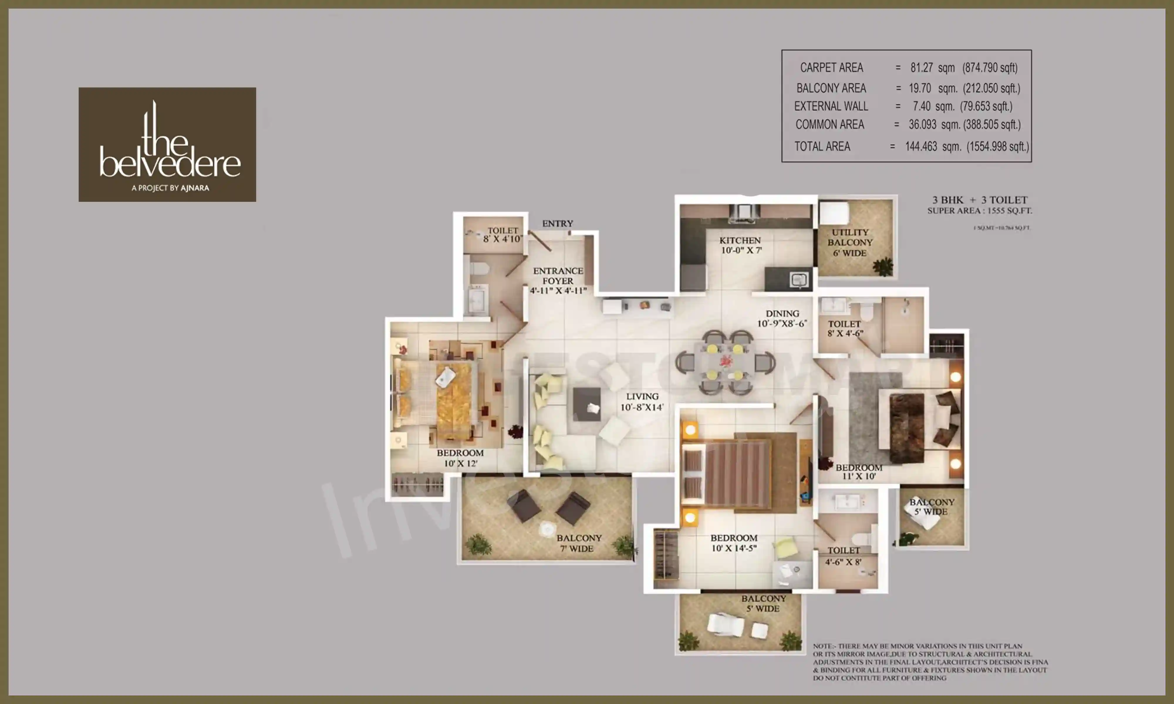 1555 Sqft