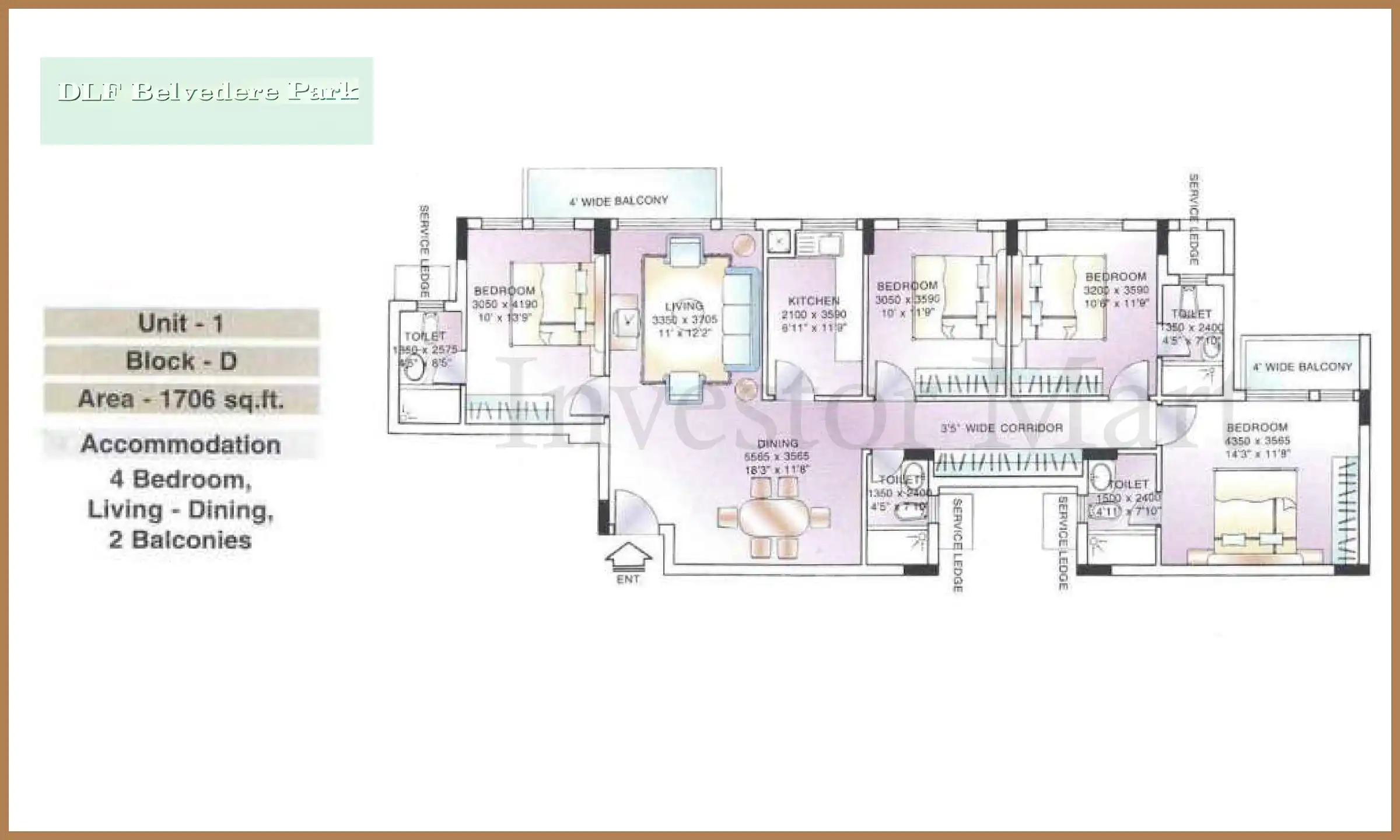 1706 Sqft