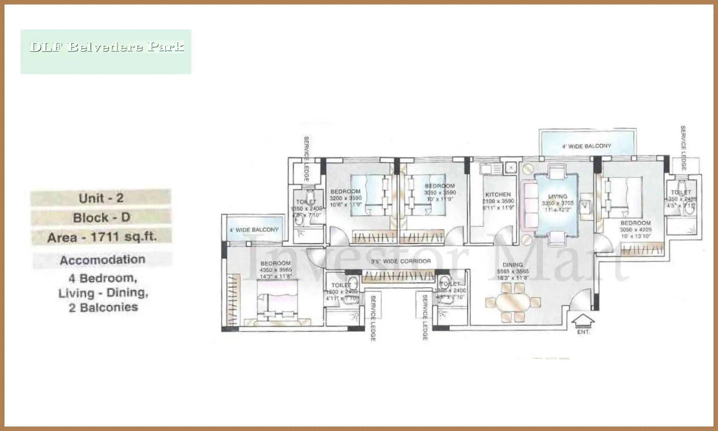 1711 Sqft