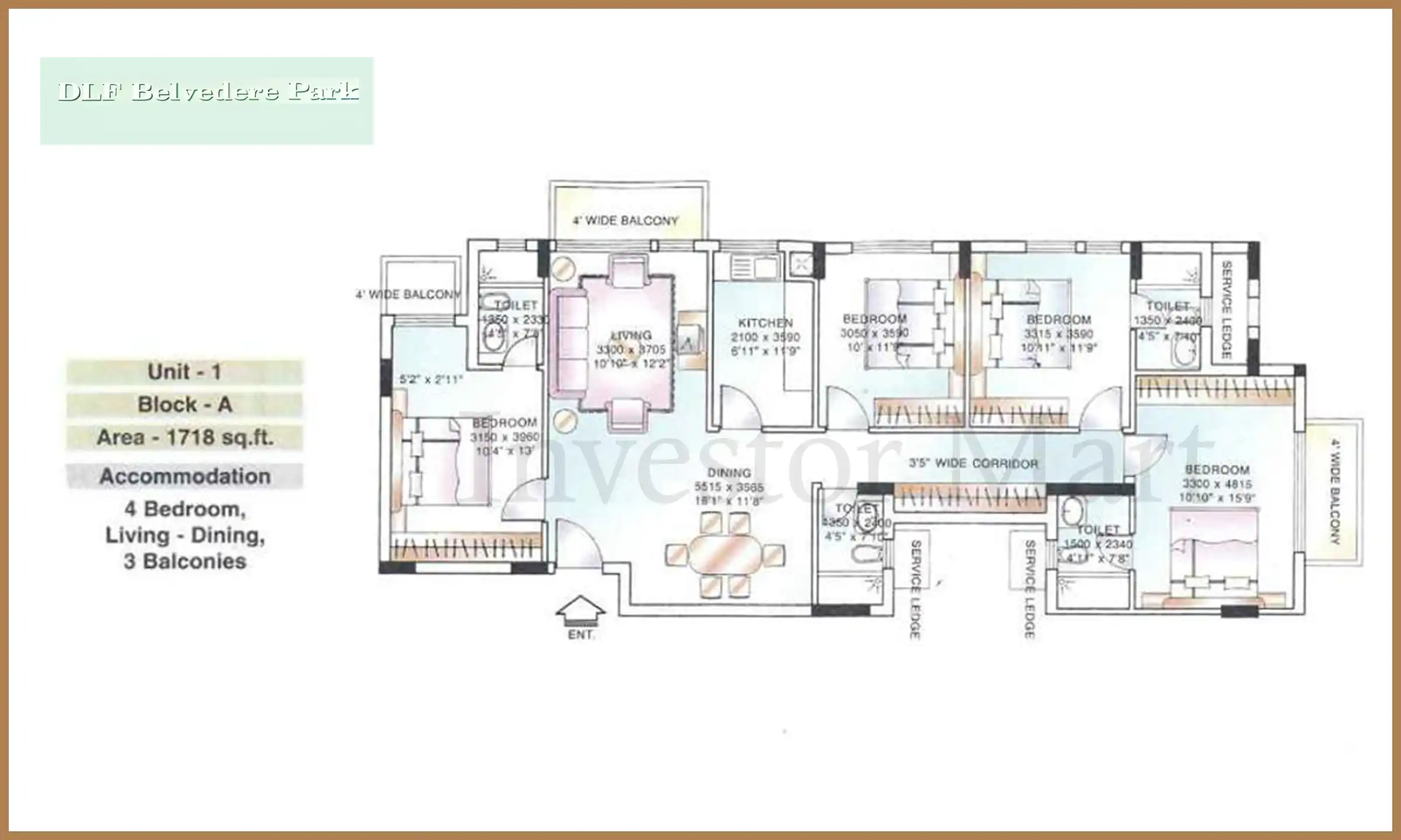 1718 Sqft