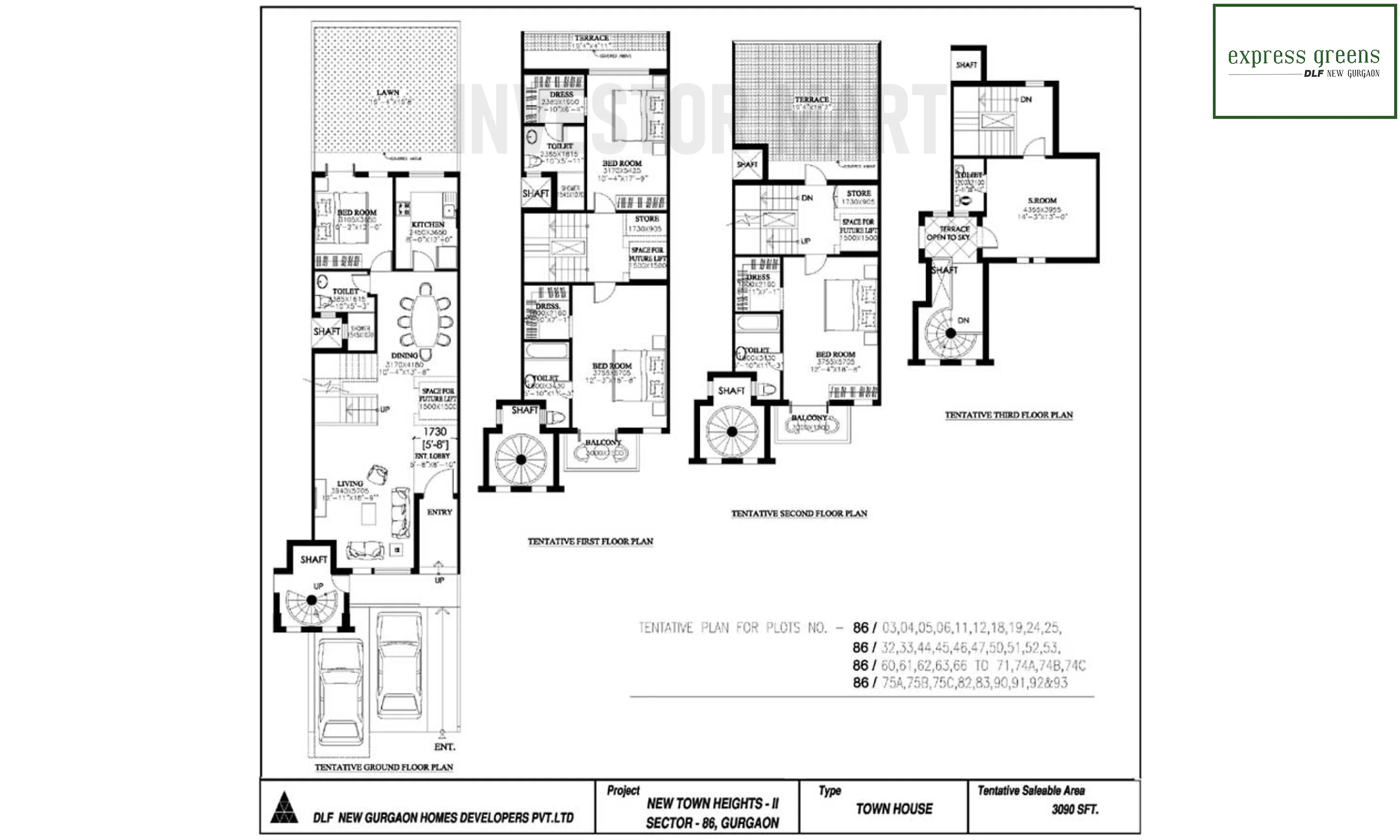 3090 Sqft