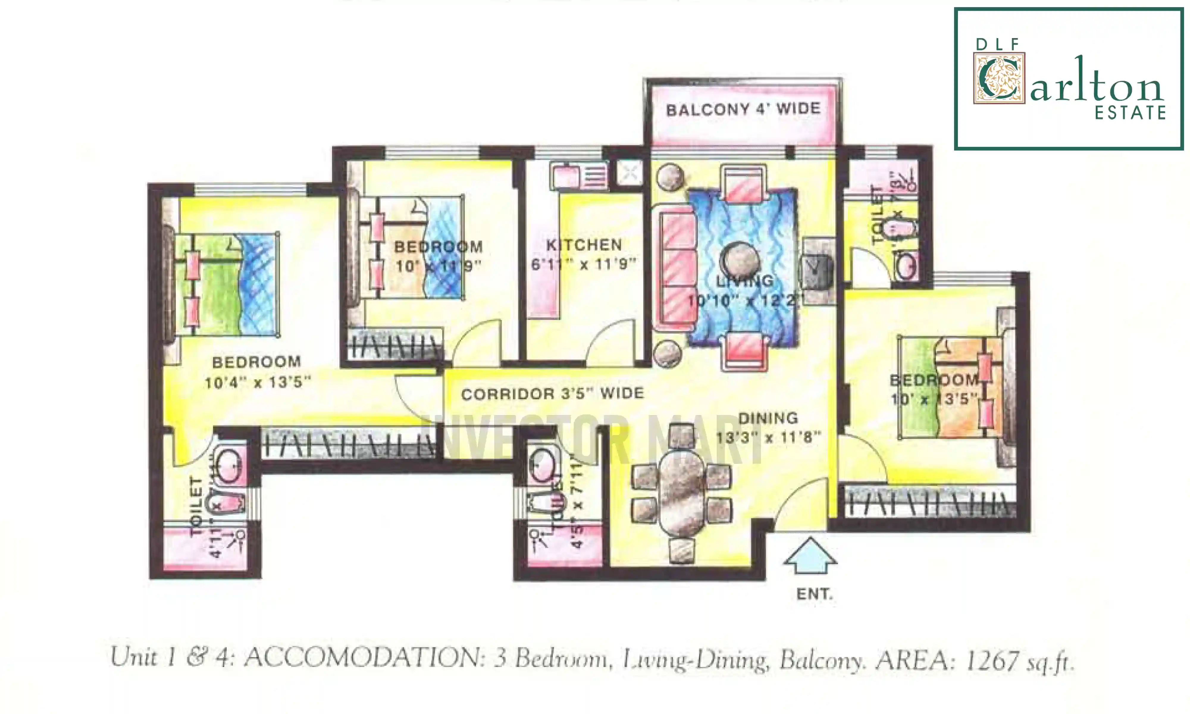 1267 Sqft