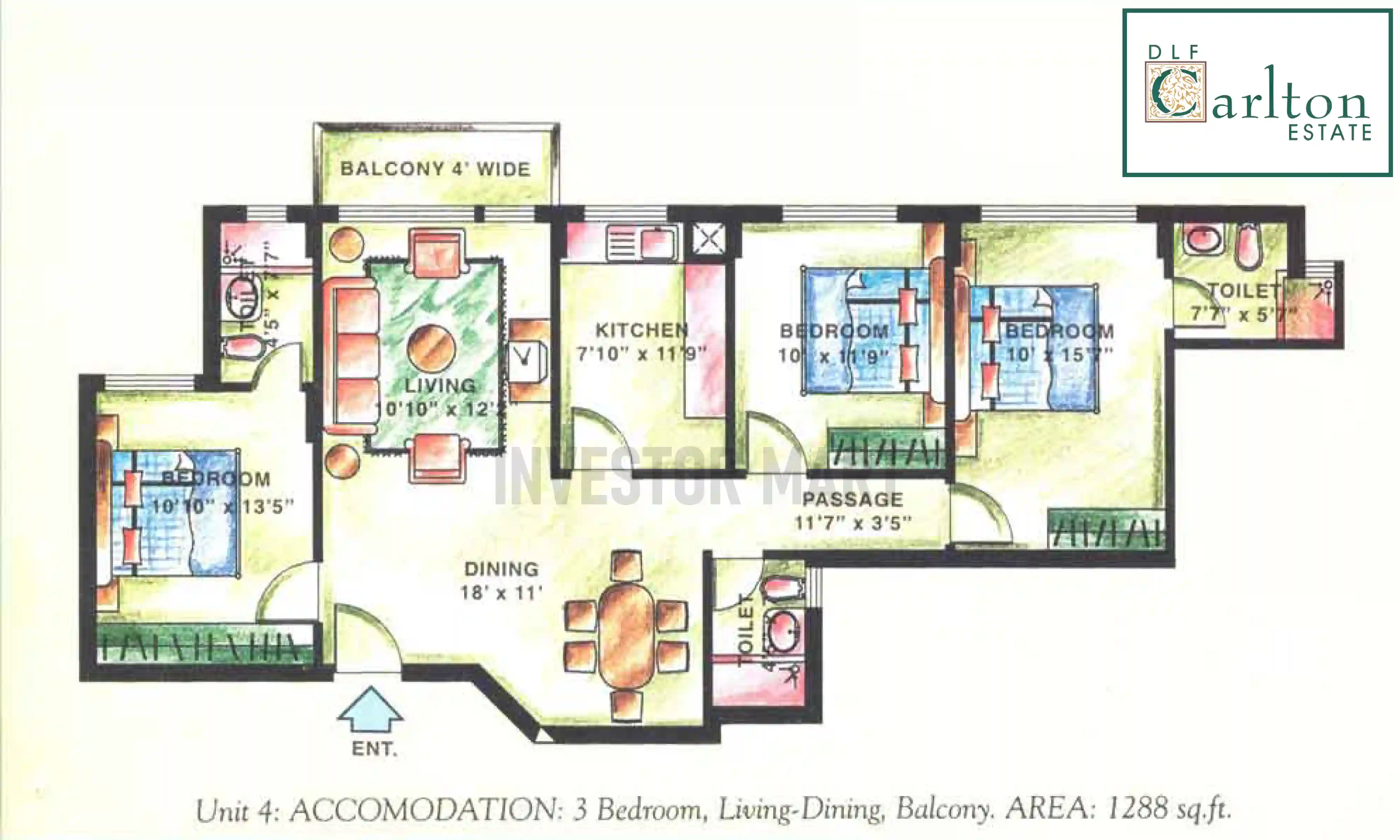 1288 Sqft