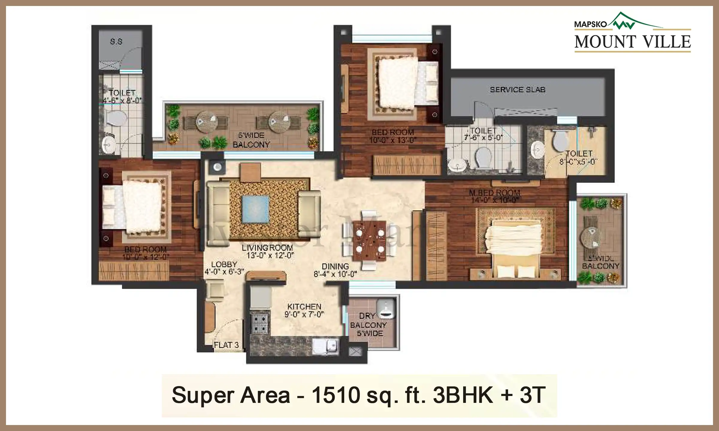 1510 Sqft