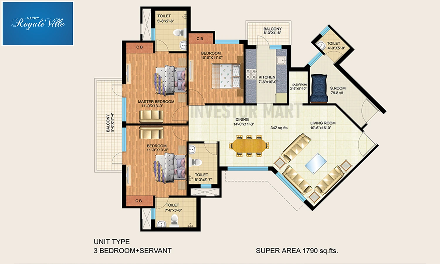 1790 Sqft