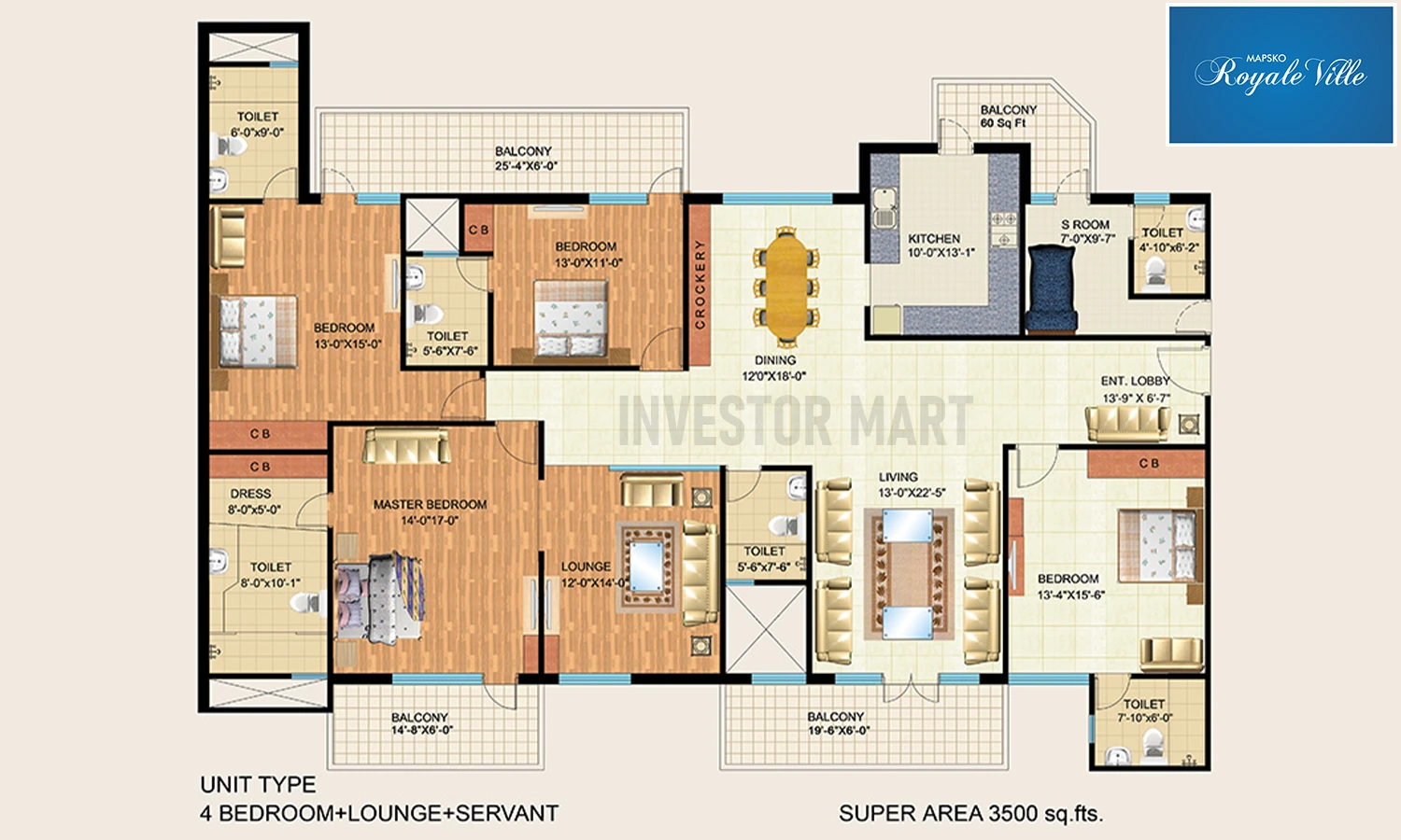 3500 Sqft