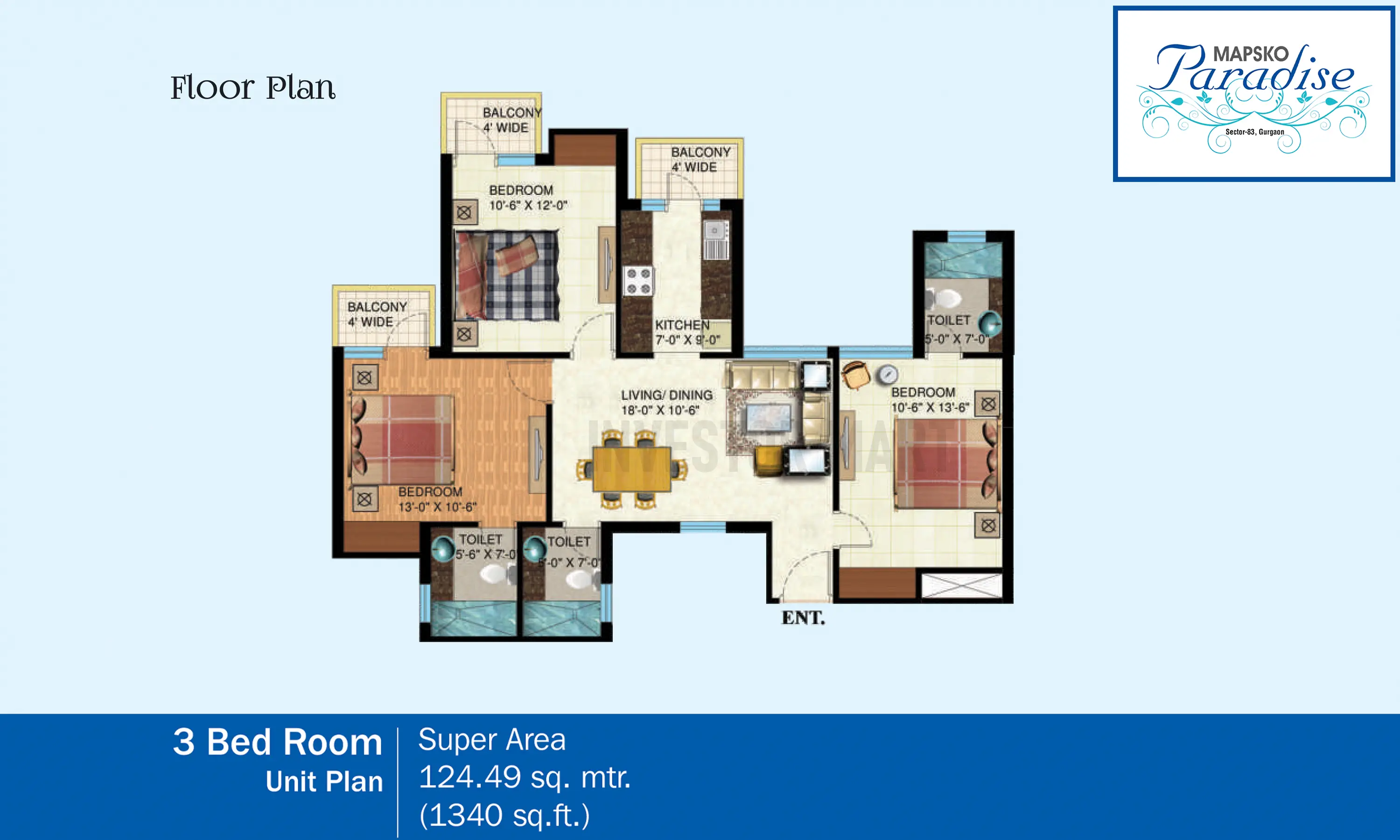 1340 Sqft