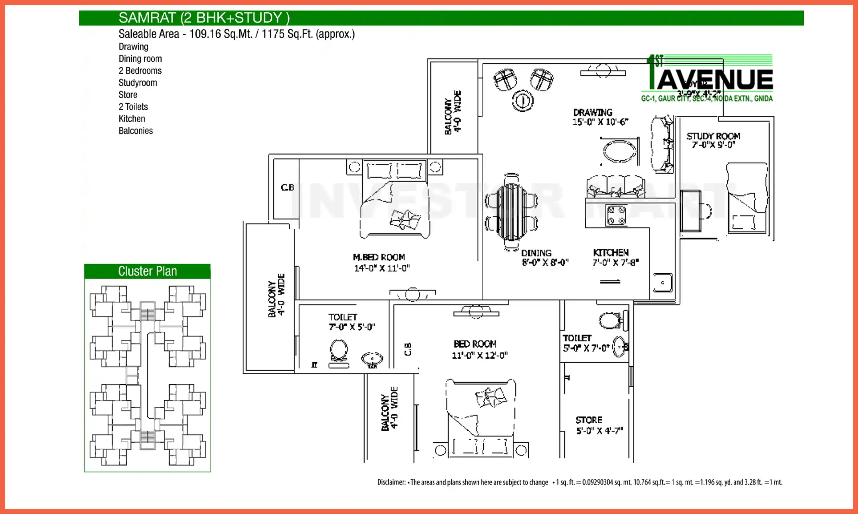 1175 Sqft