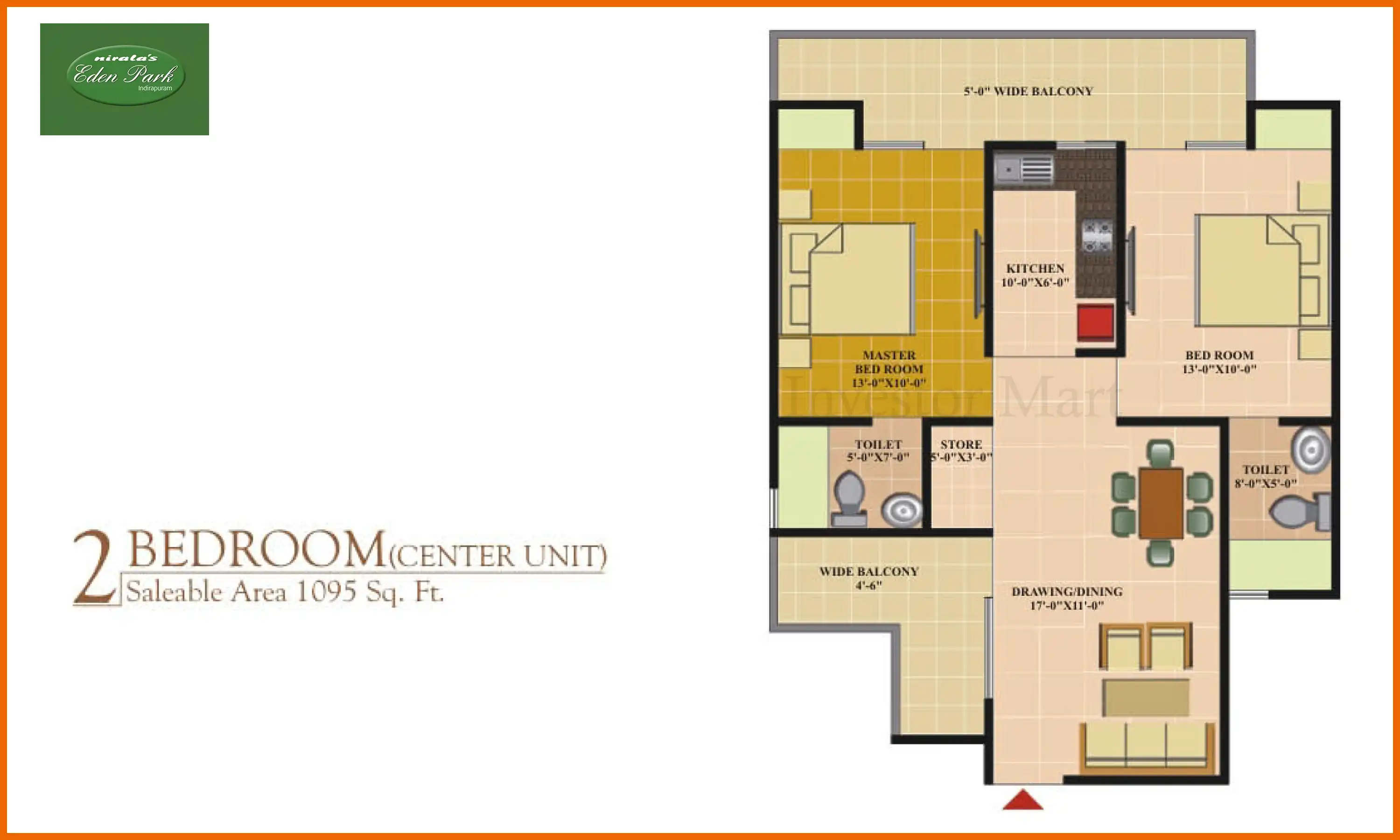 1095 Sqft