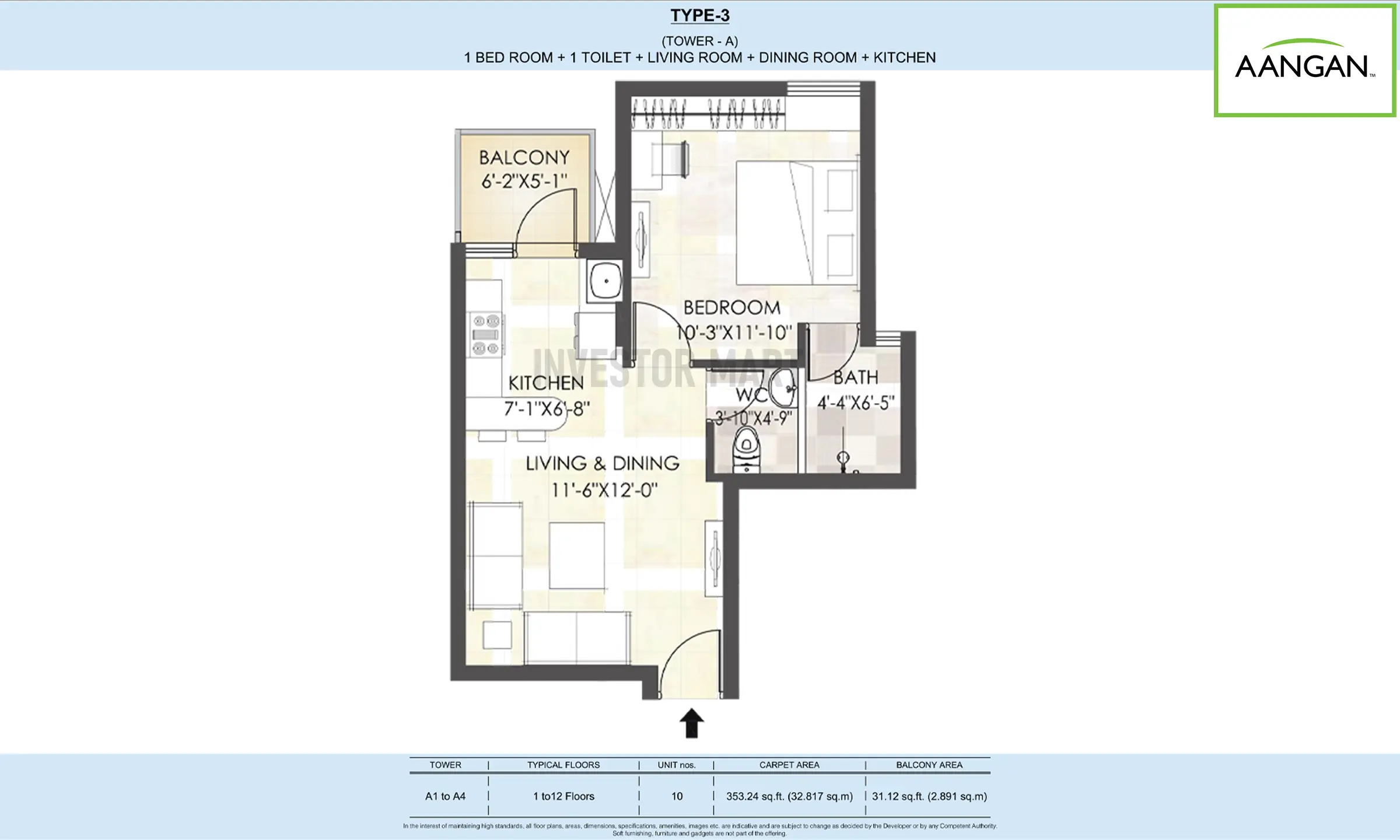 353 Sqft