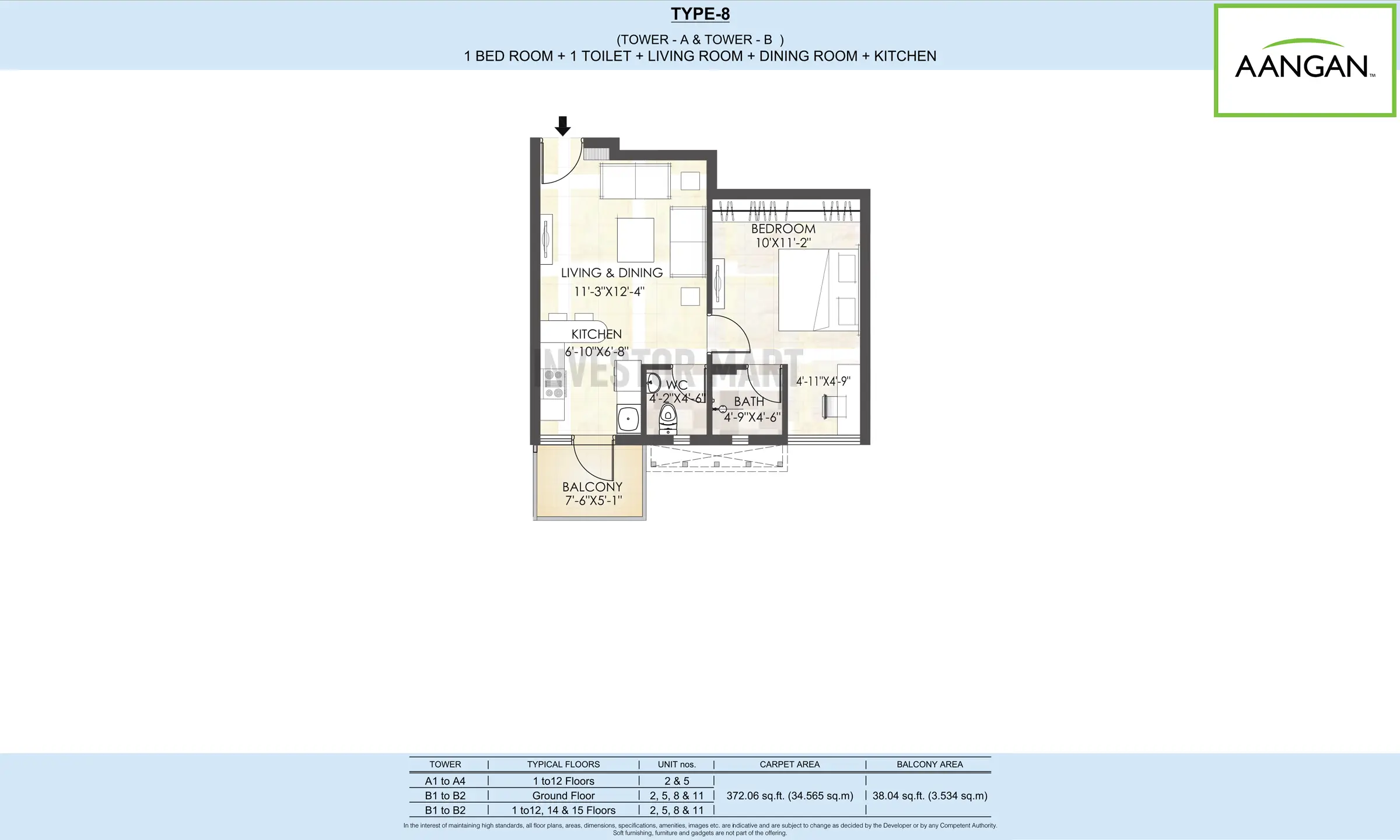 372 Sqft