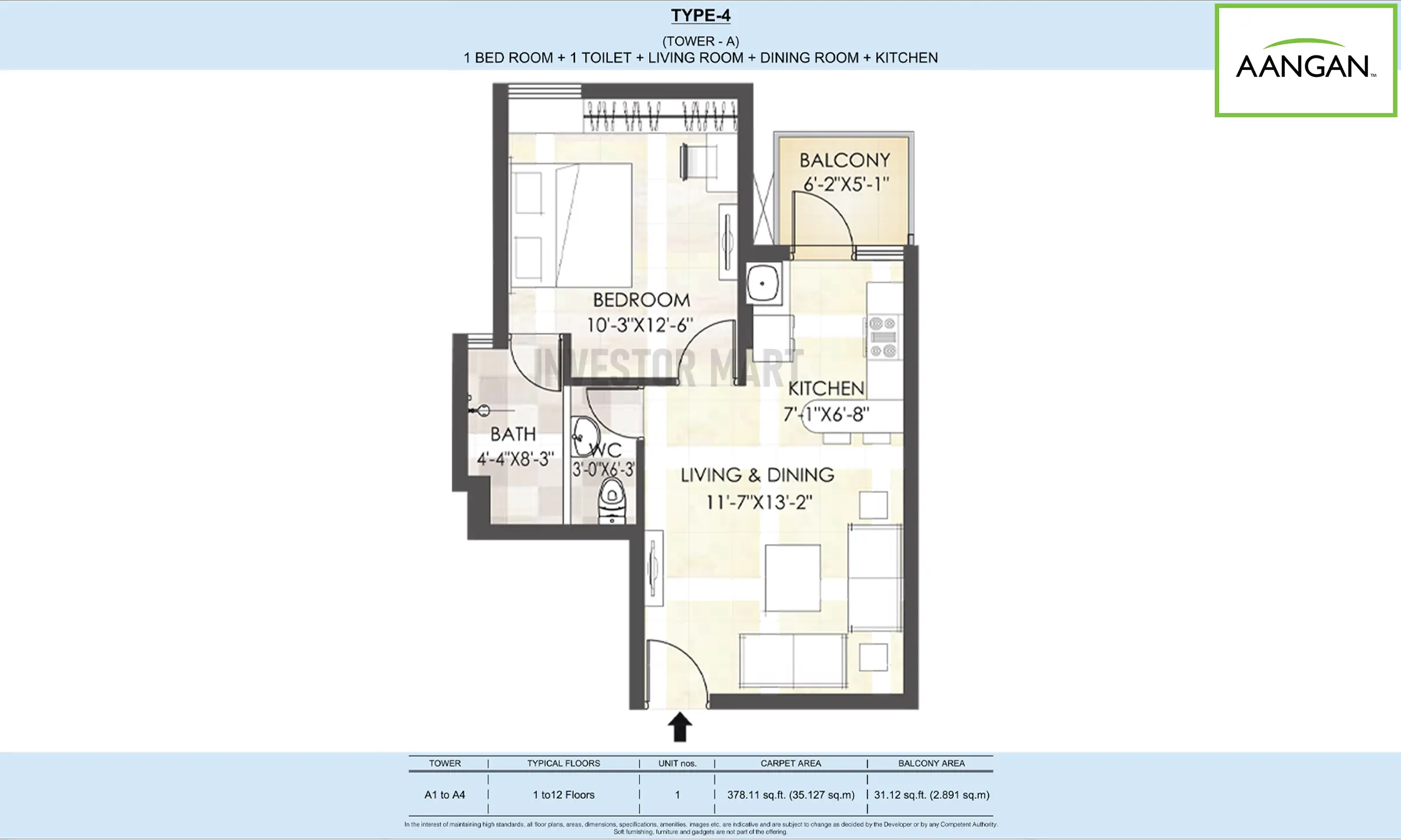 378 Sqft