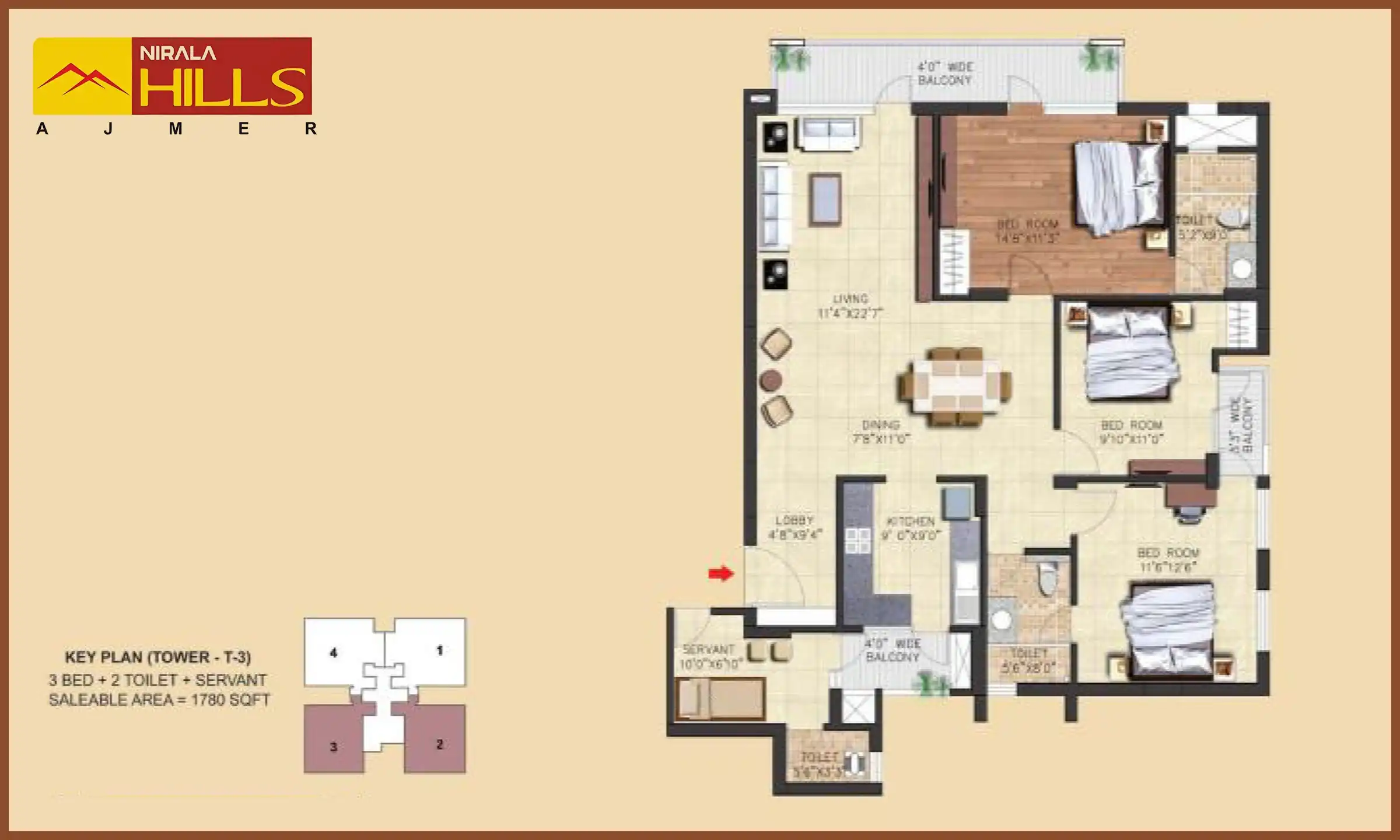 1780 Sqft