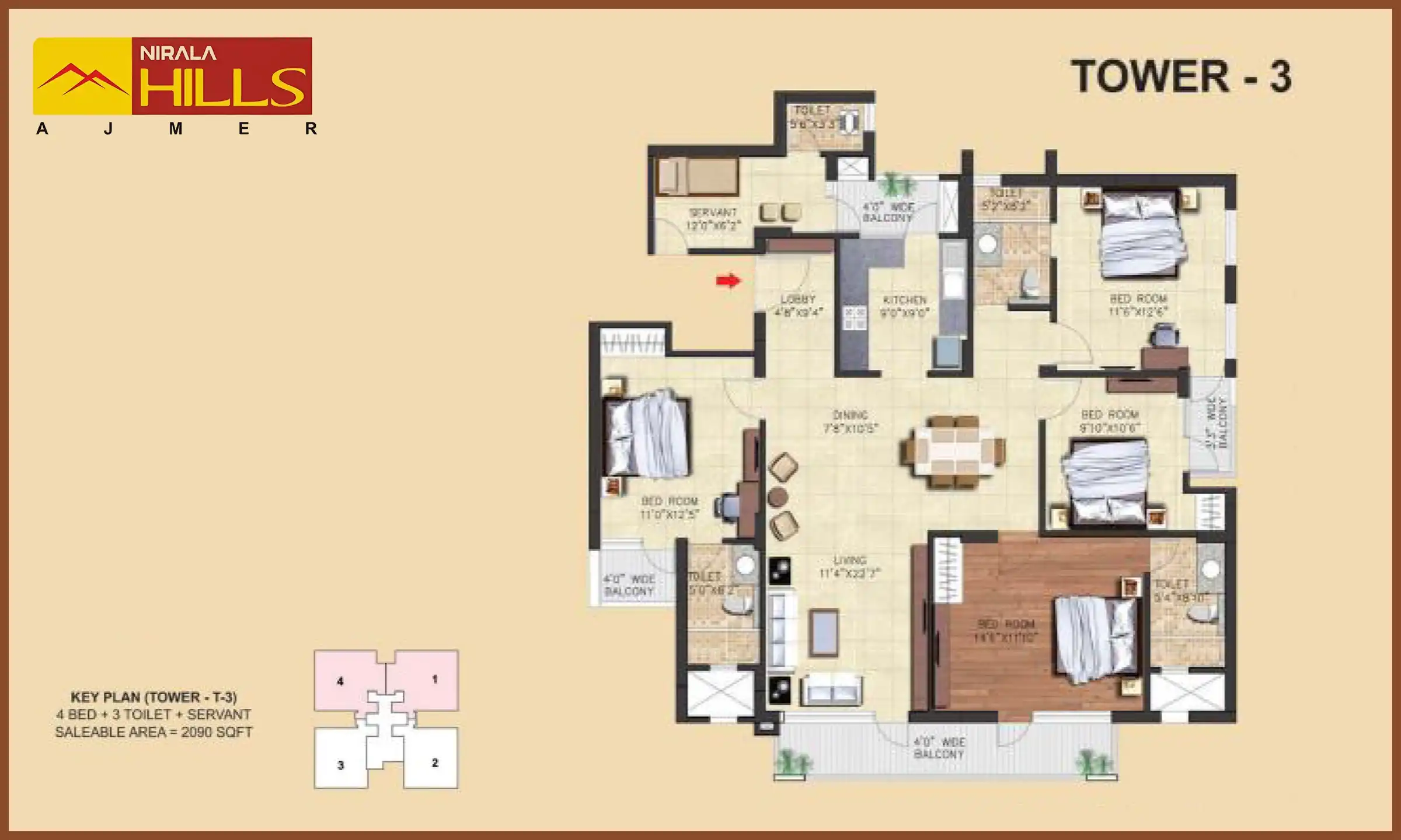 2090 Sqft