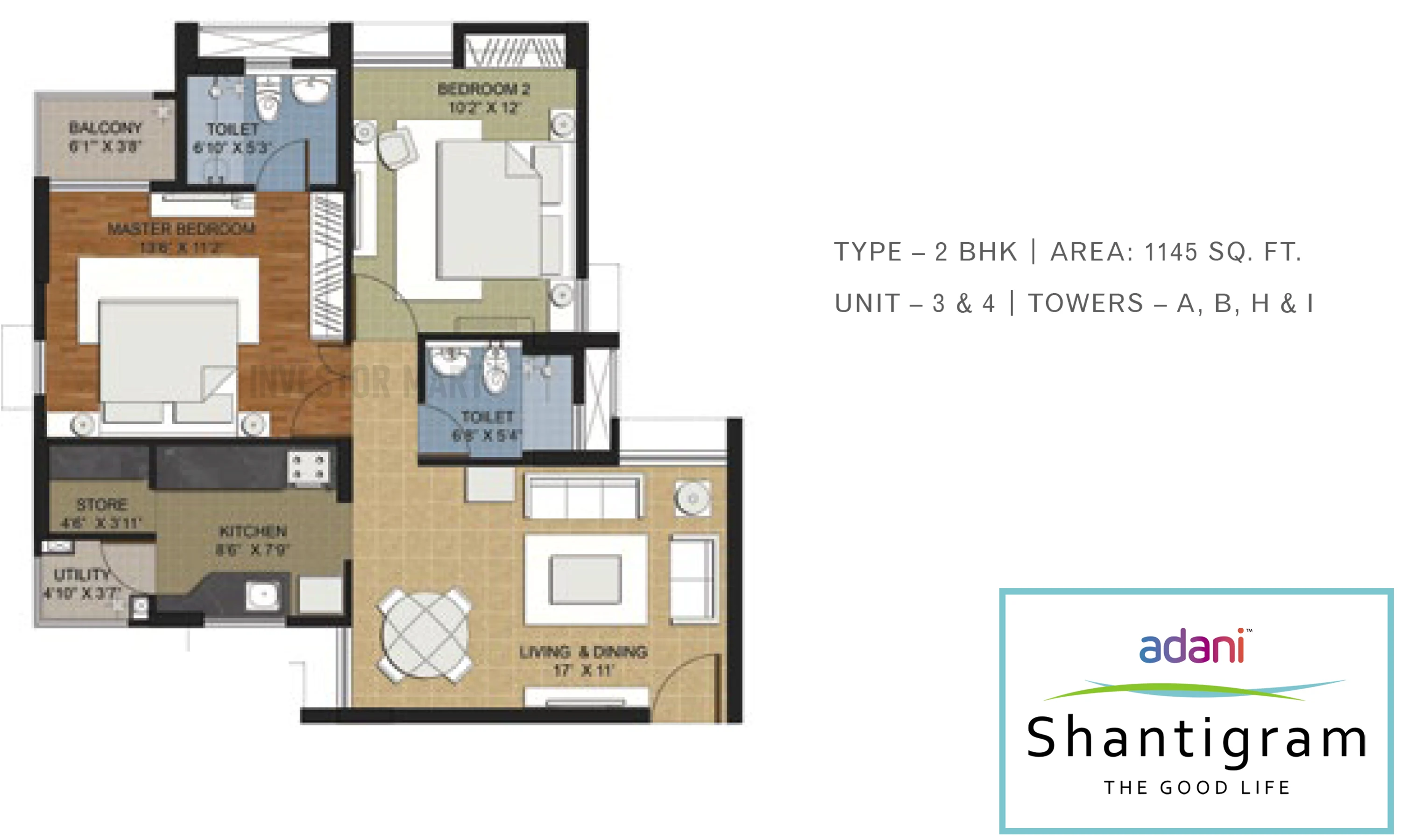 1145 Sqft