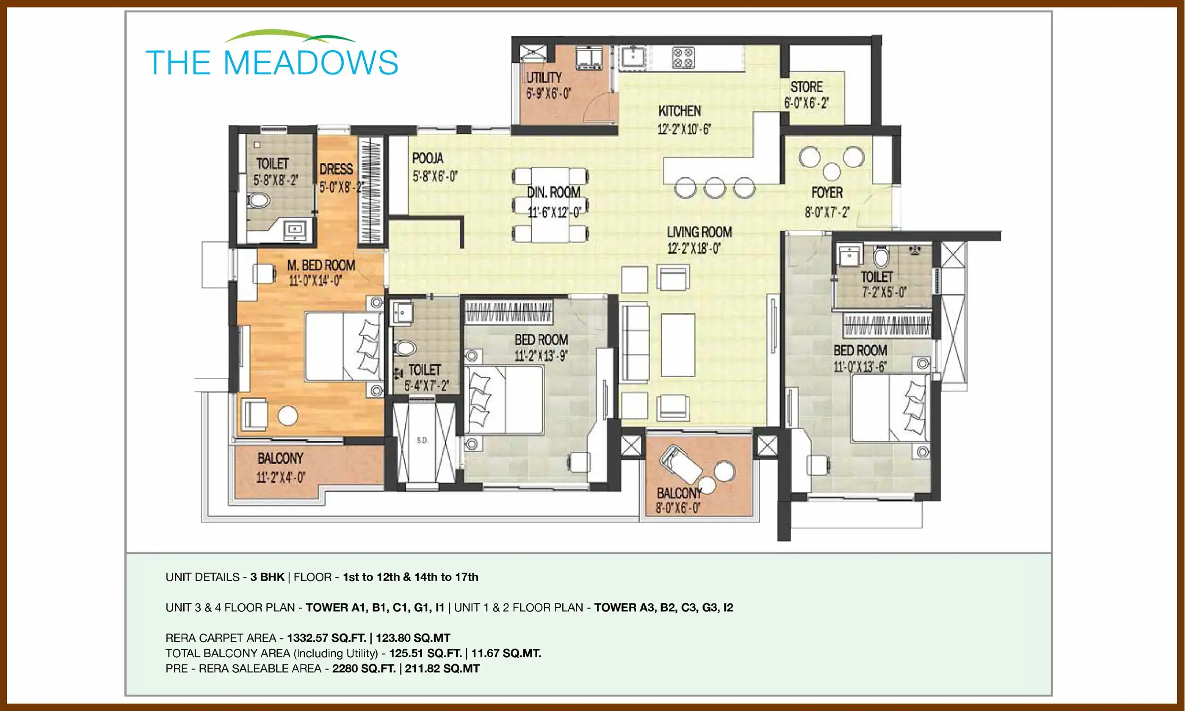 2280 Sqft