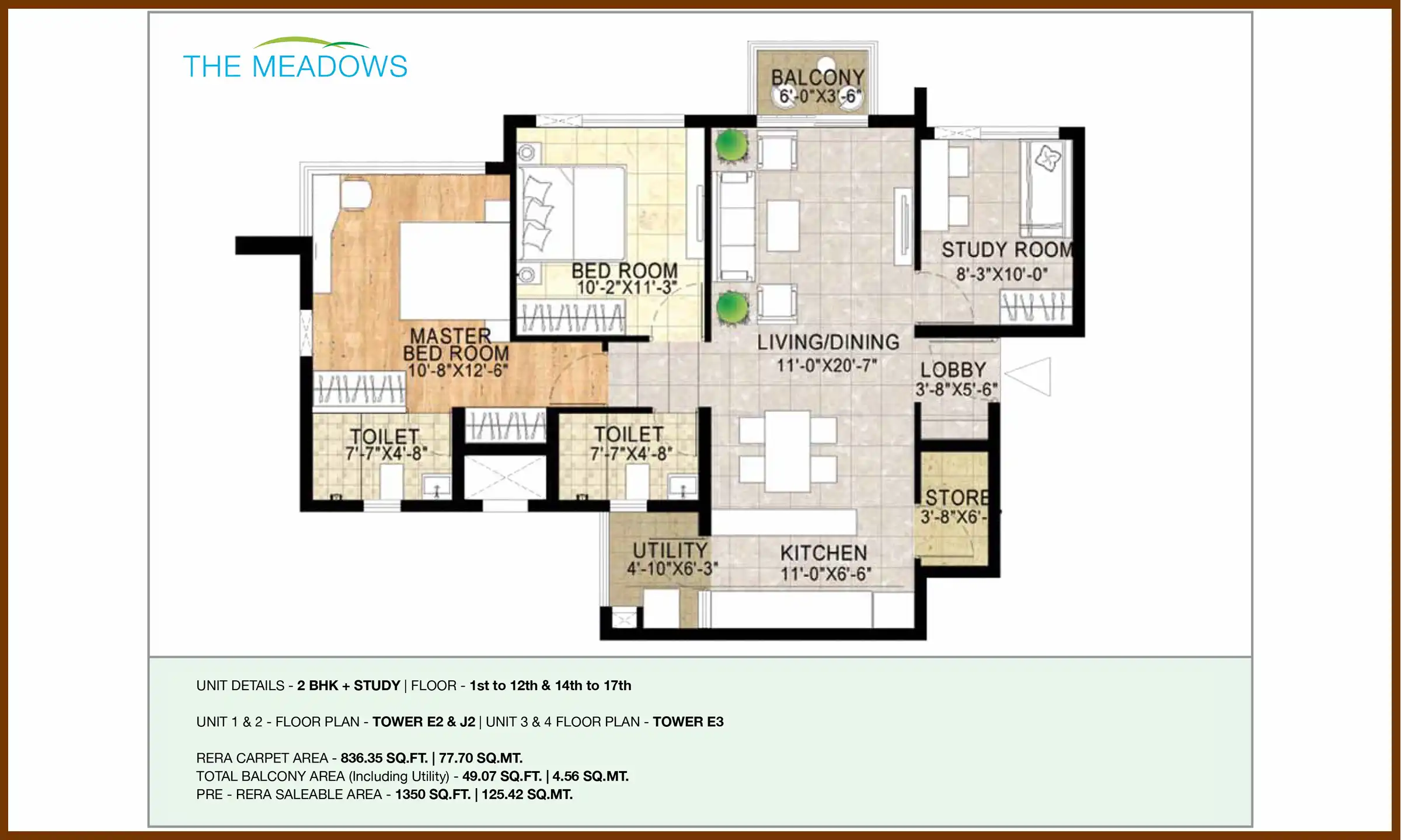 1350 Sqft