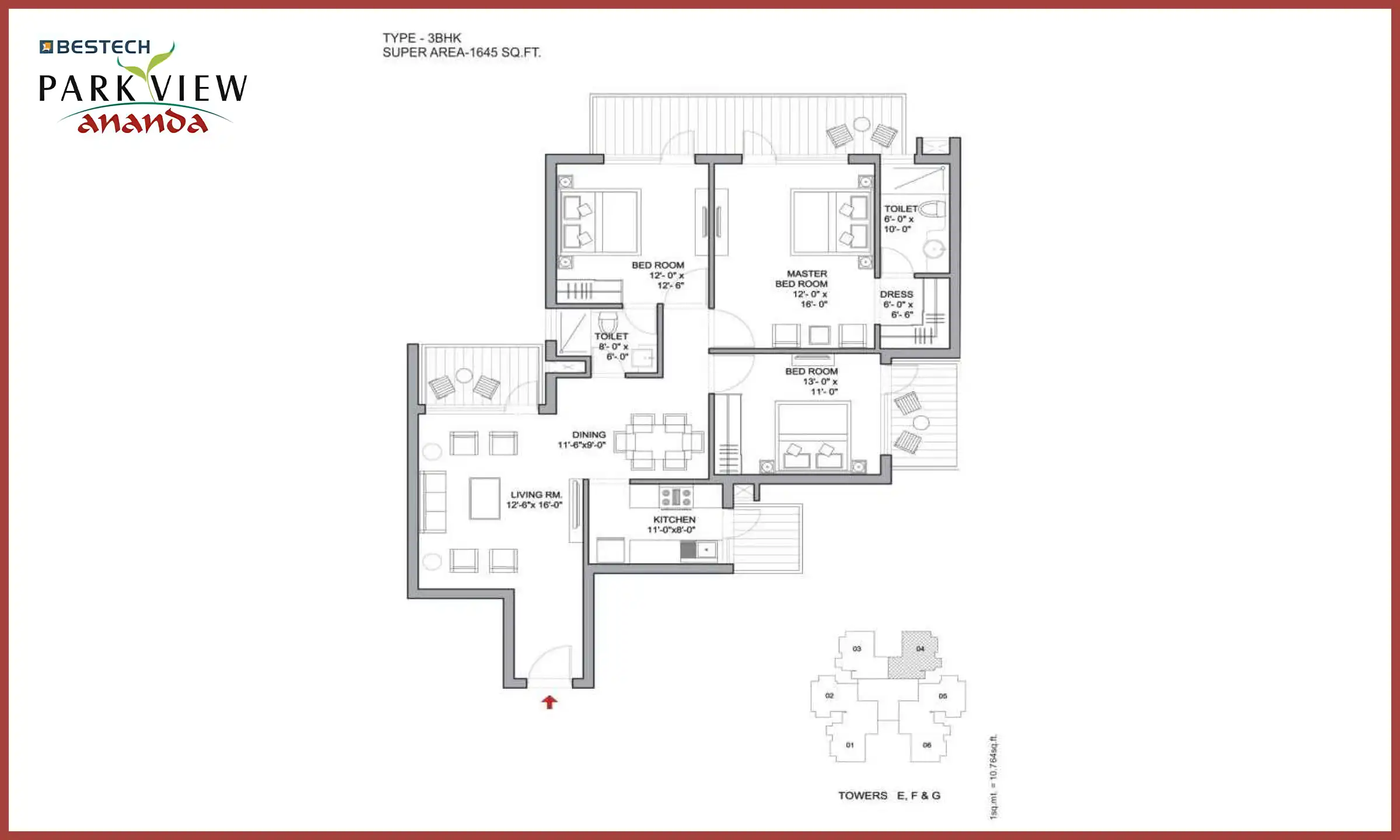 1645 Sqft
