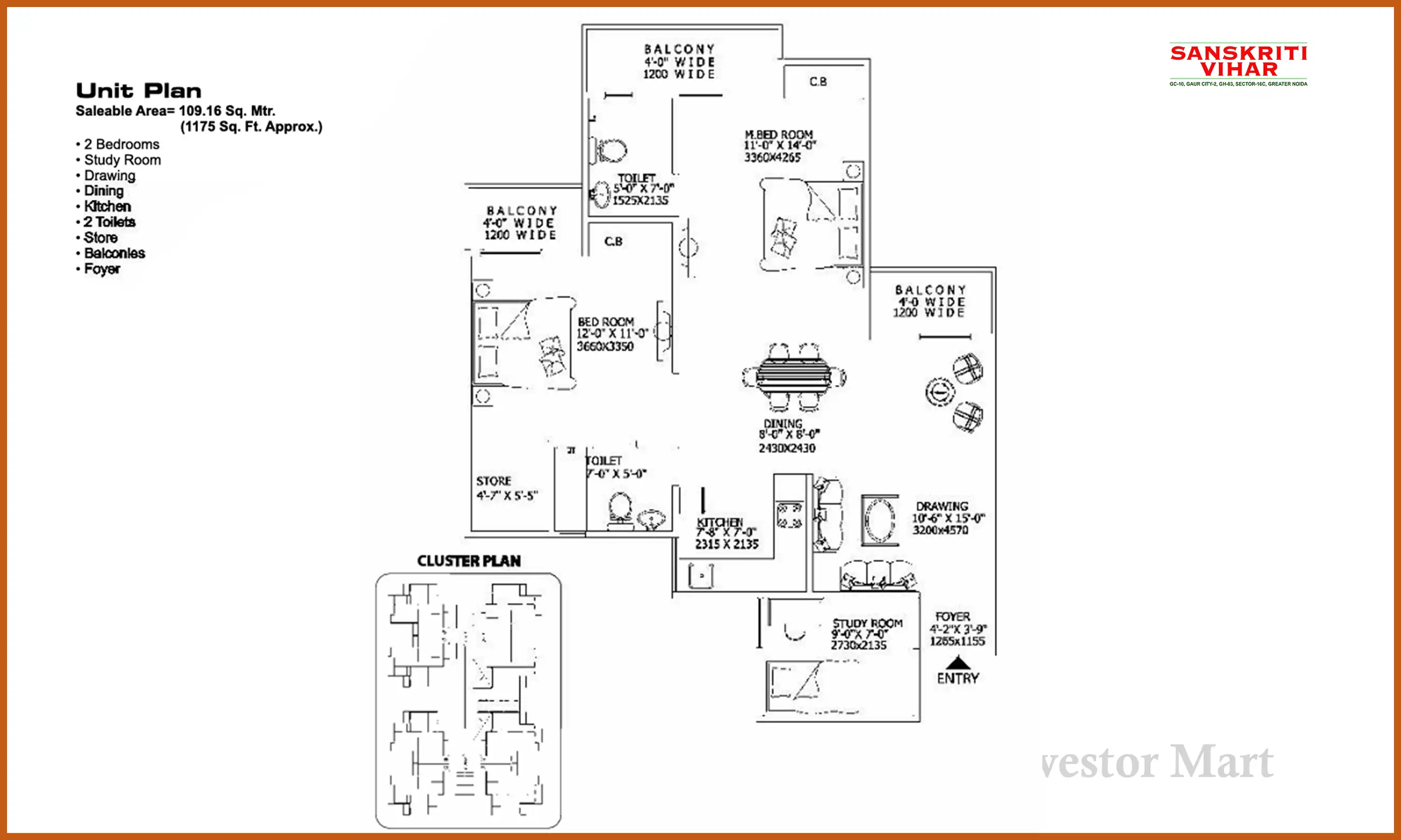 1175 Sqft