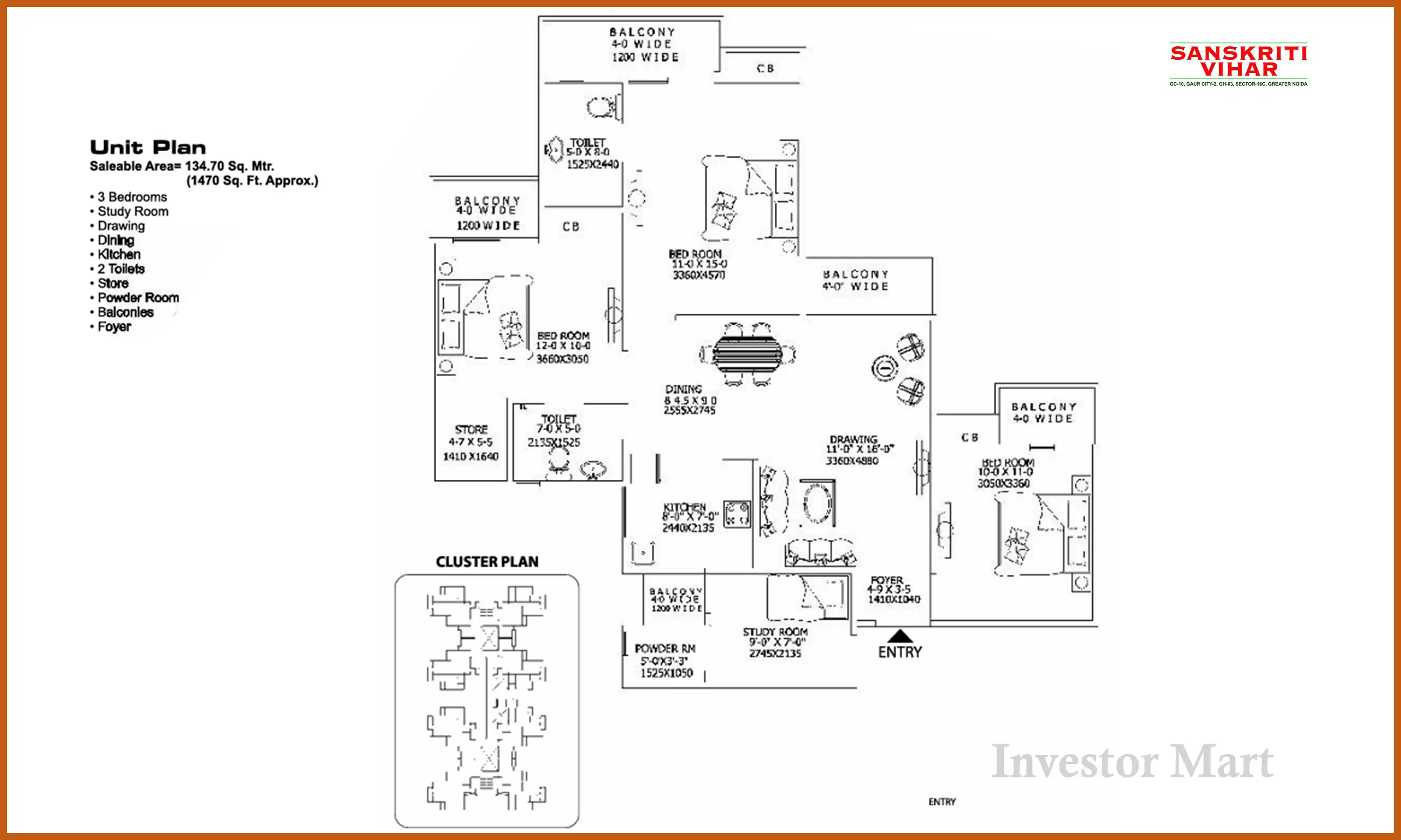 1470 Sqft