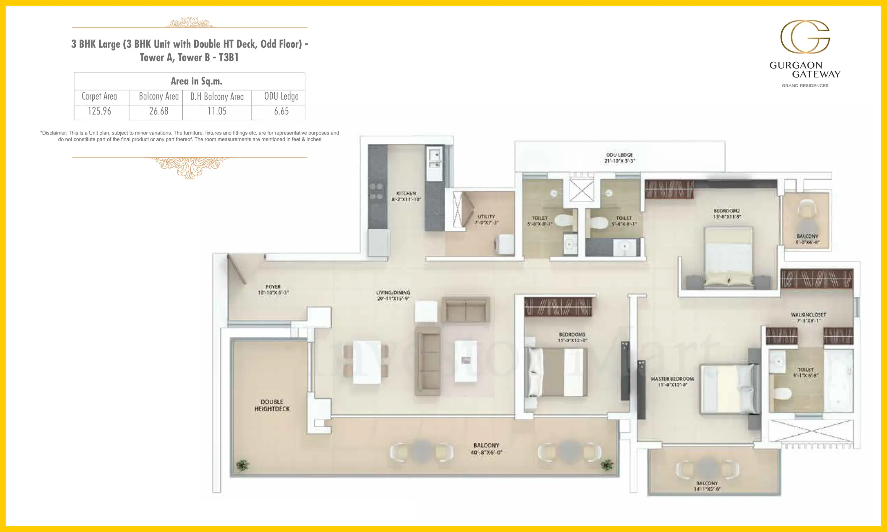 1355 Sqft