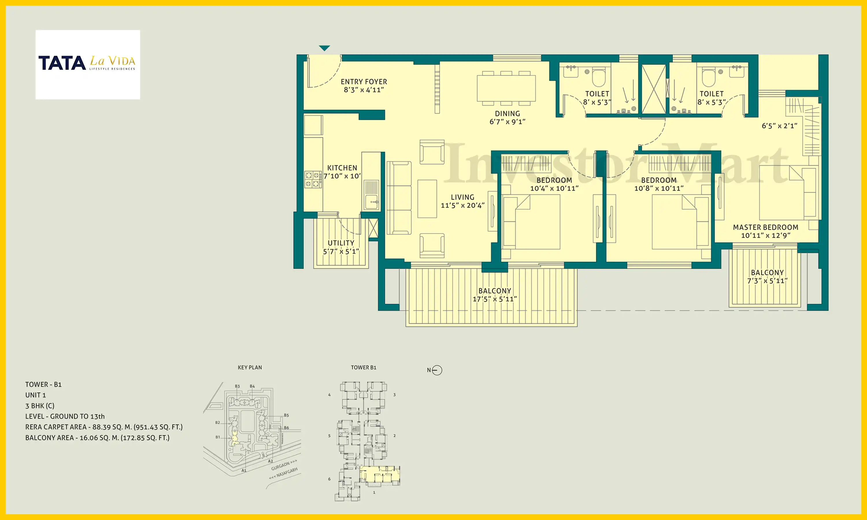951 Sqft