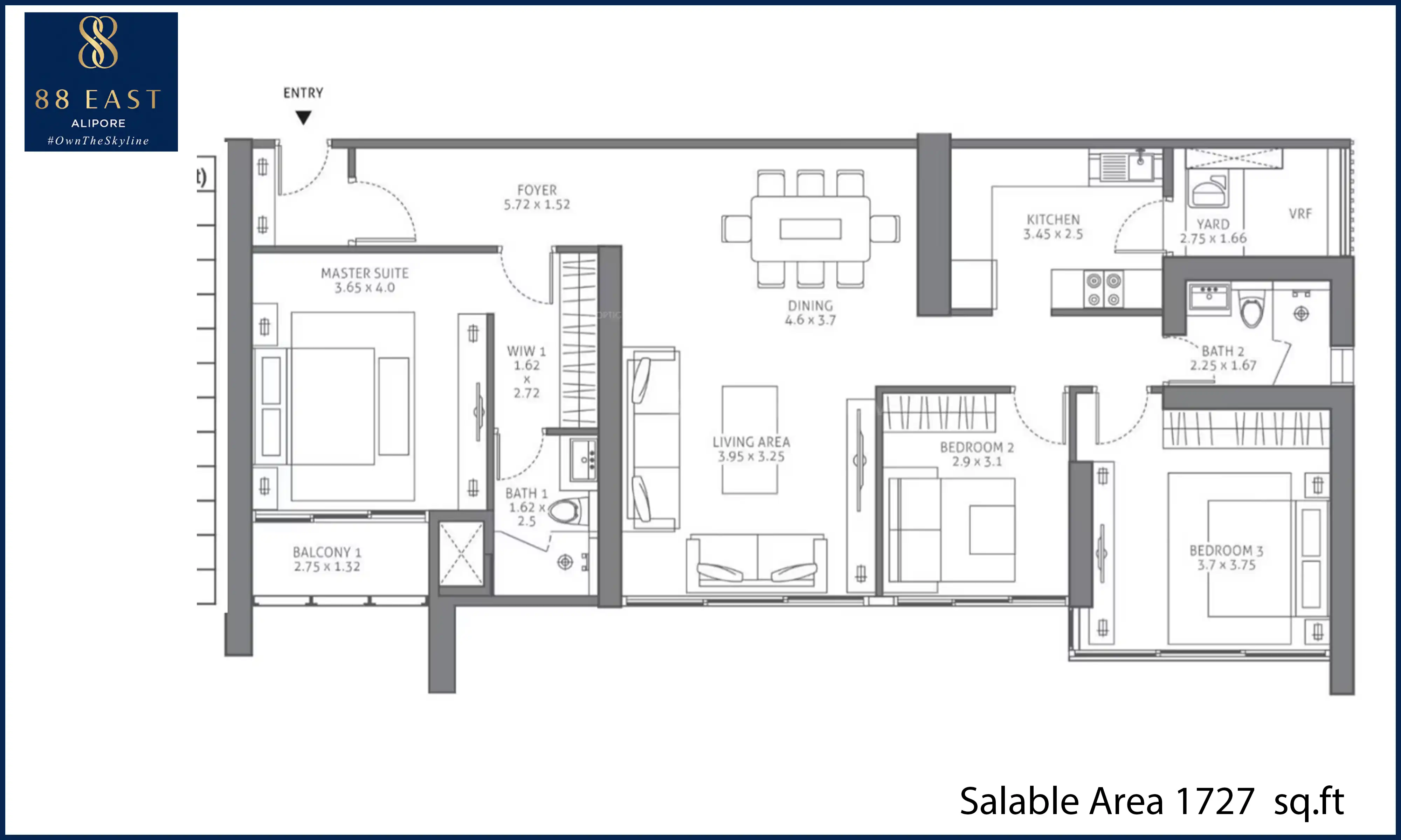 1727 Sqft