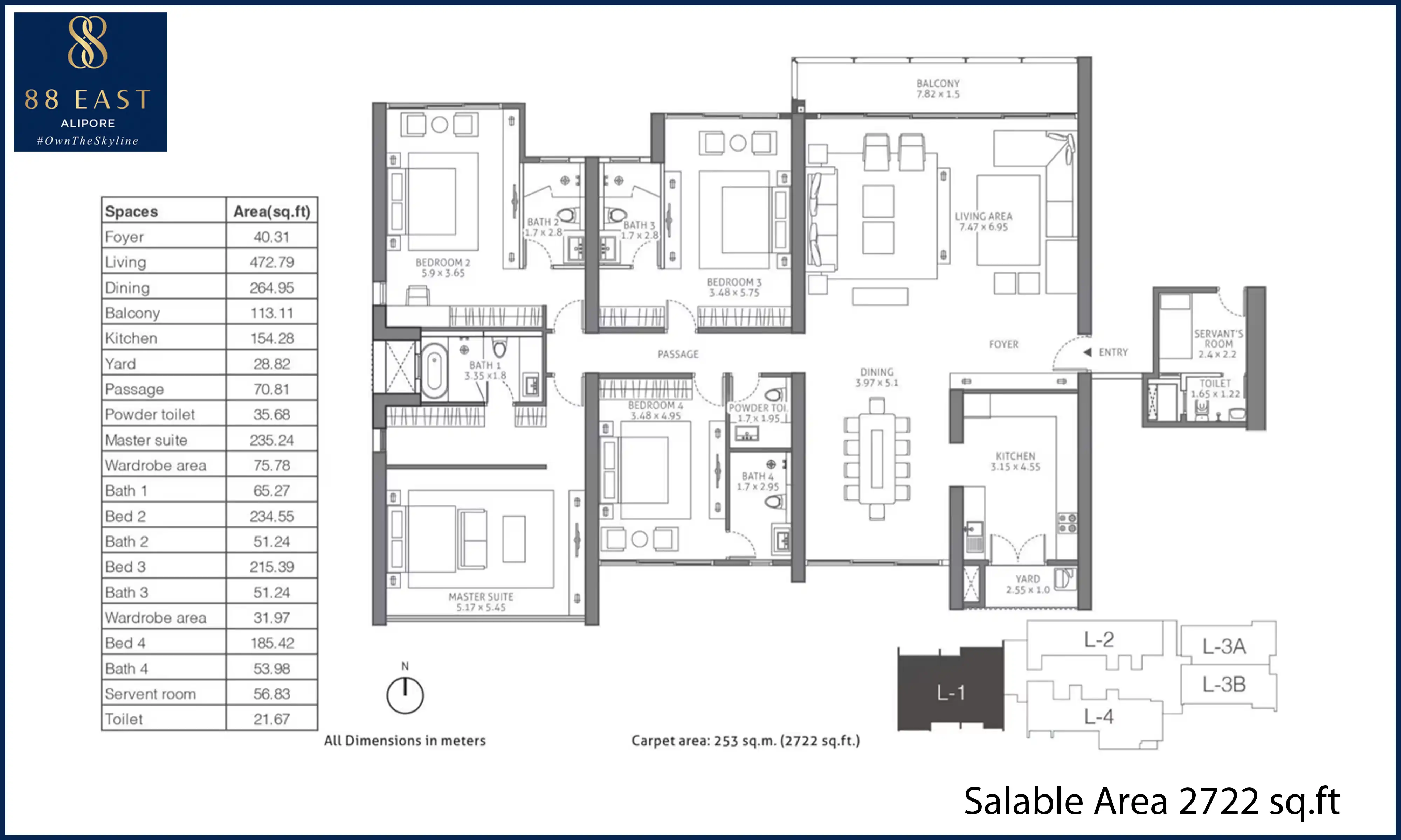 2722 Sqft