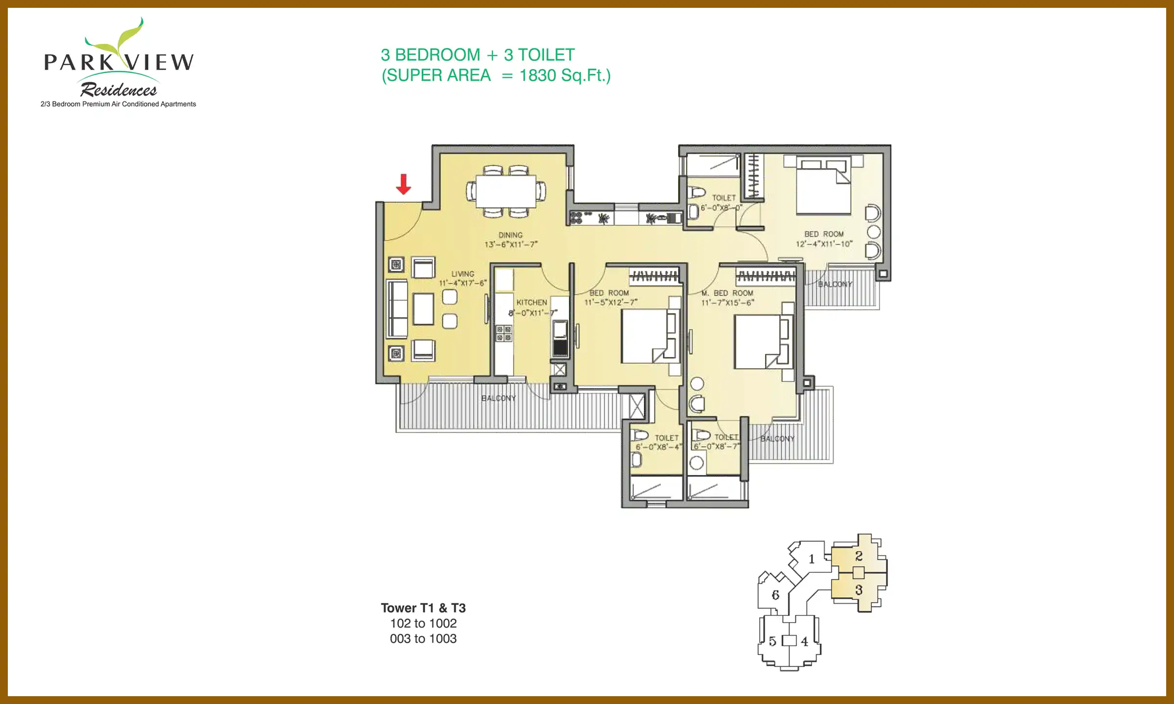 1830 Sqft