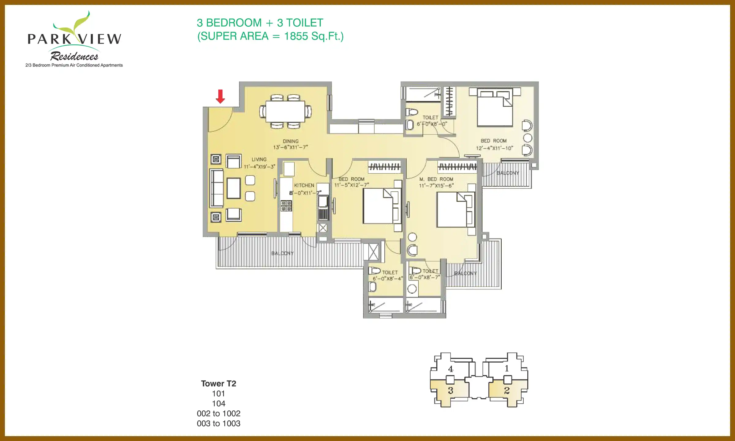 1855 Sqft