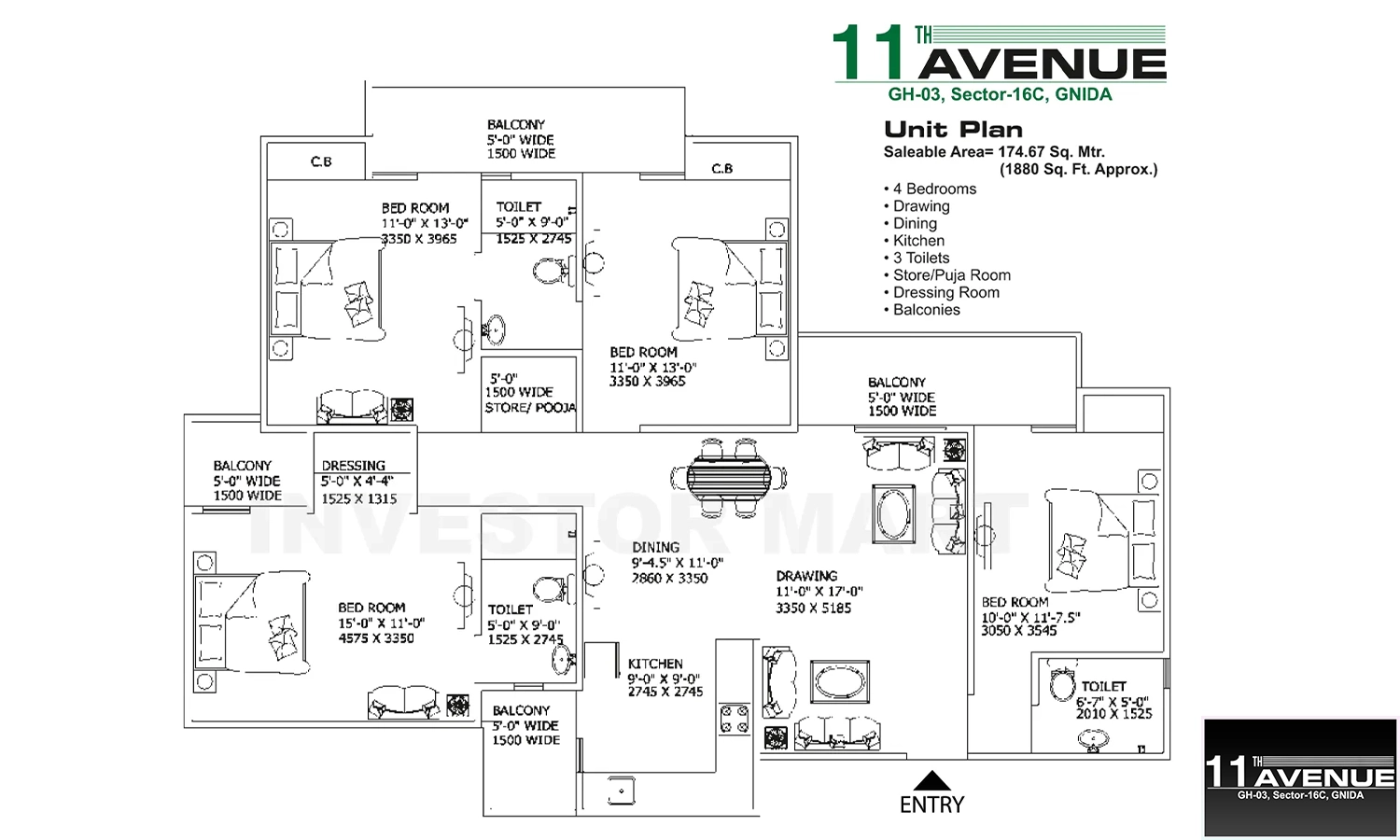 1880 Sqft