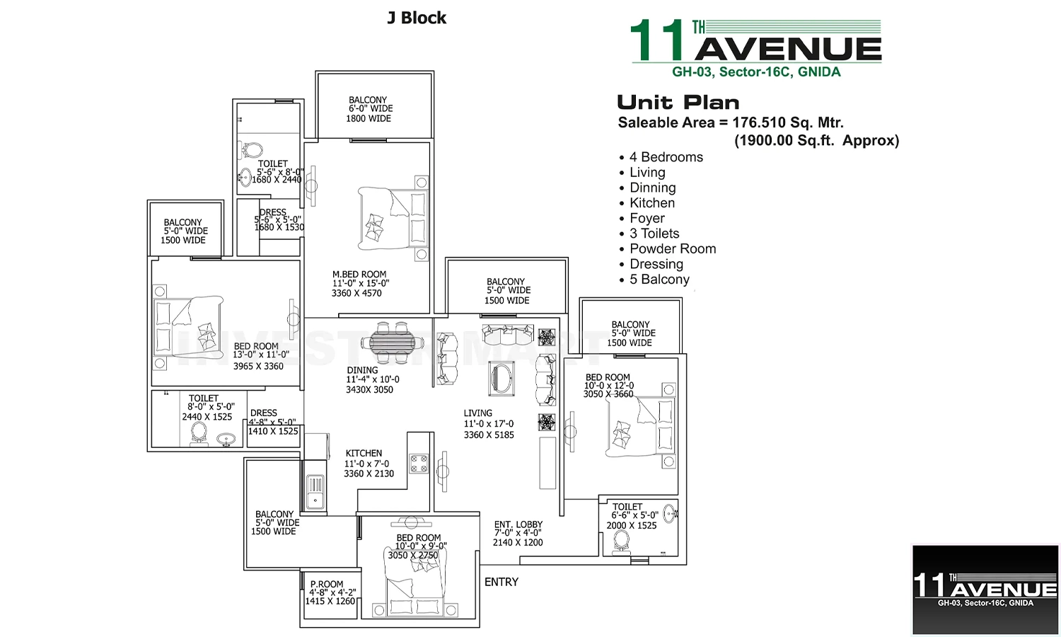 1900 Sqft