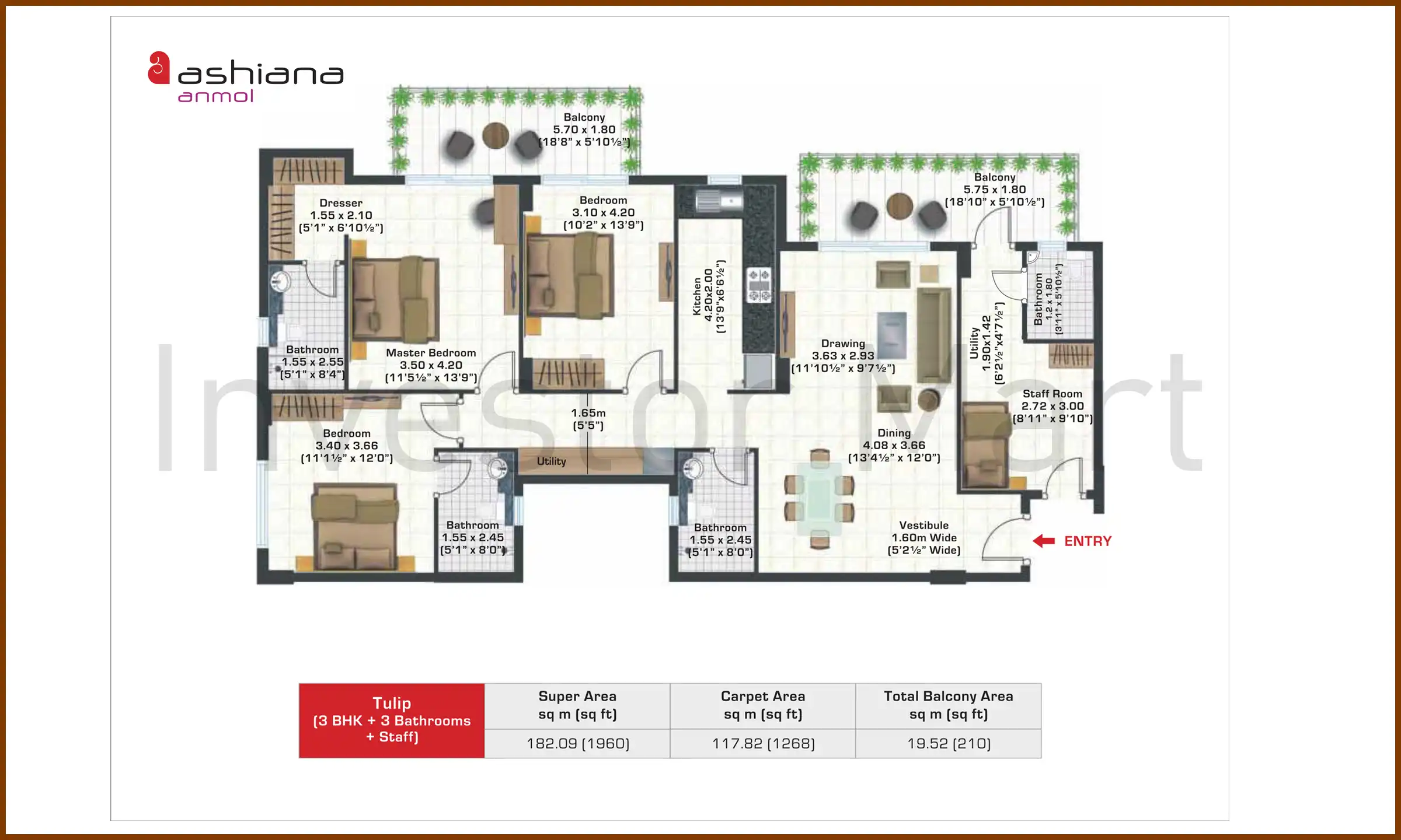 1960 Sqft