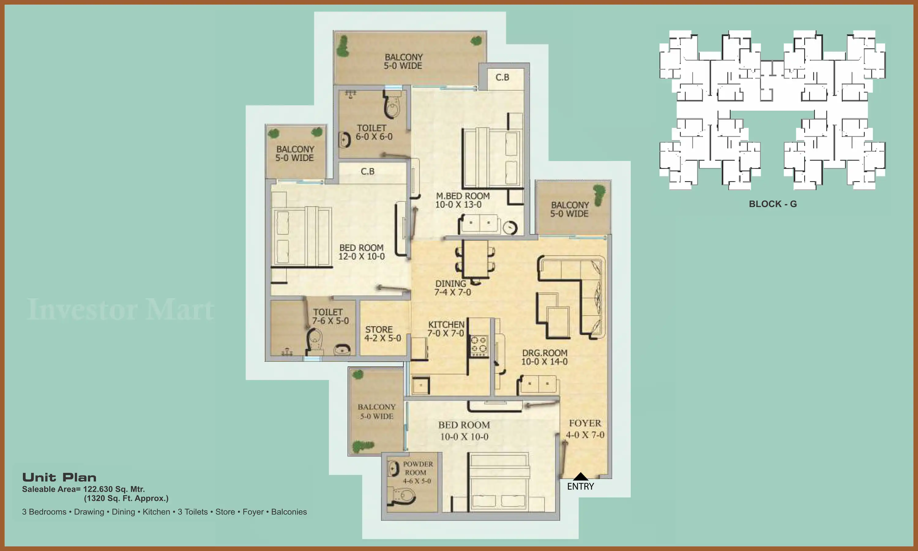 1320 Sqft