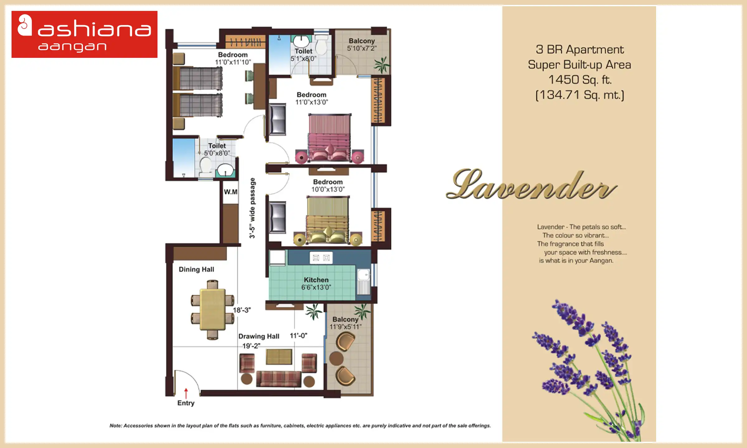 1450 Sqft