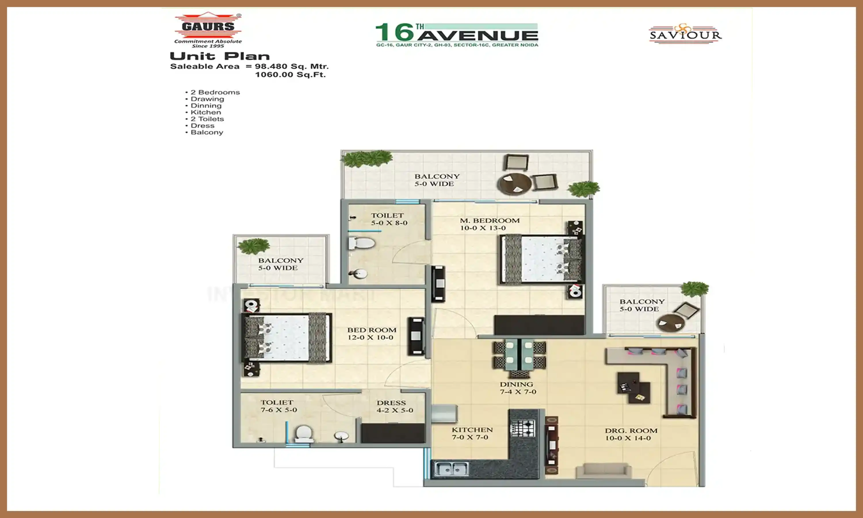 1060 Sqft