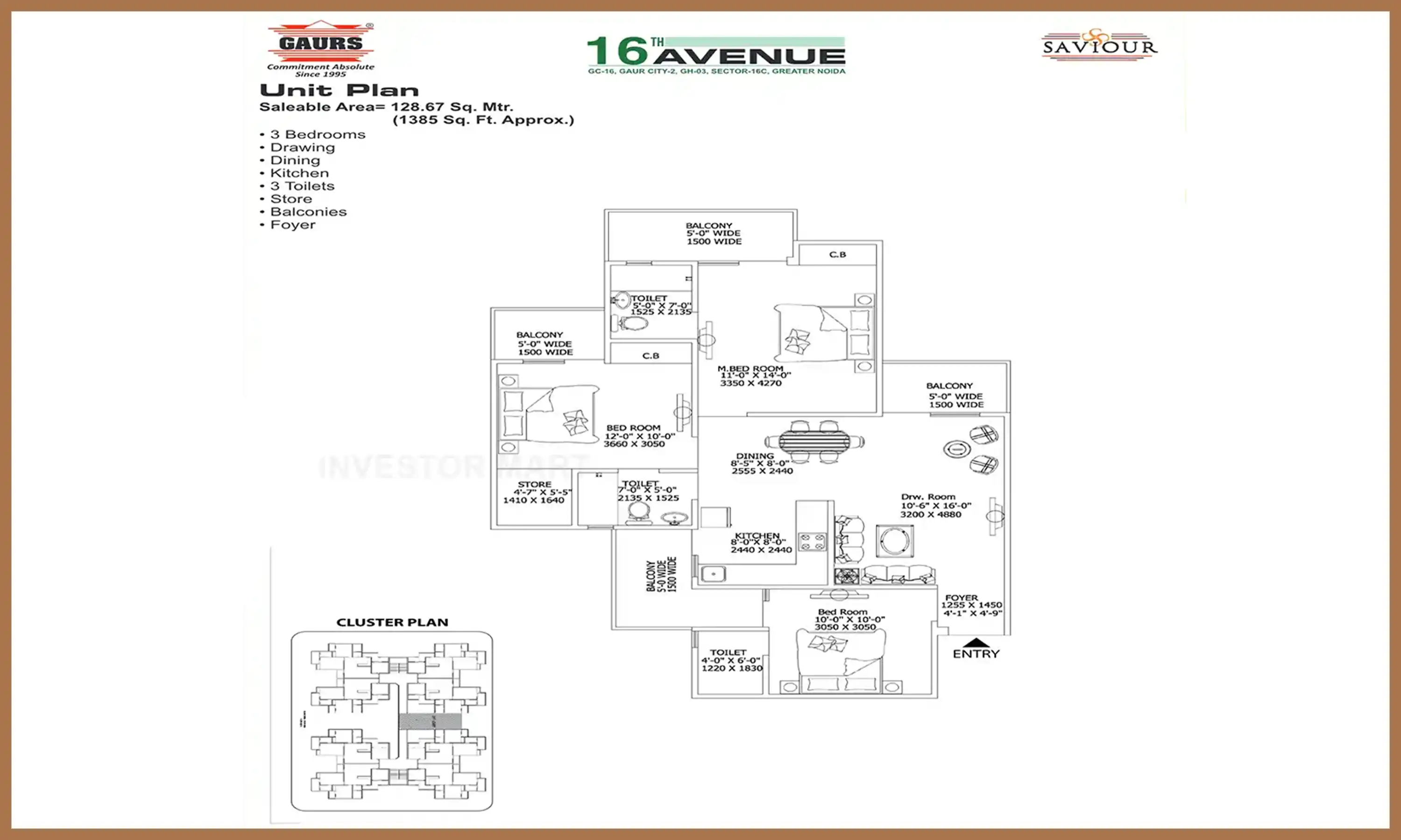 1385 Sqft