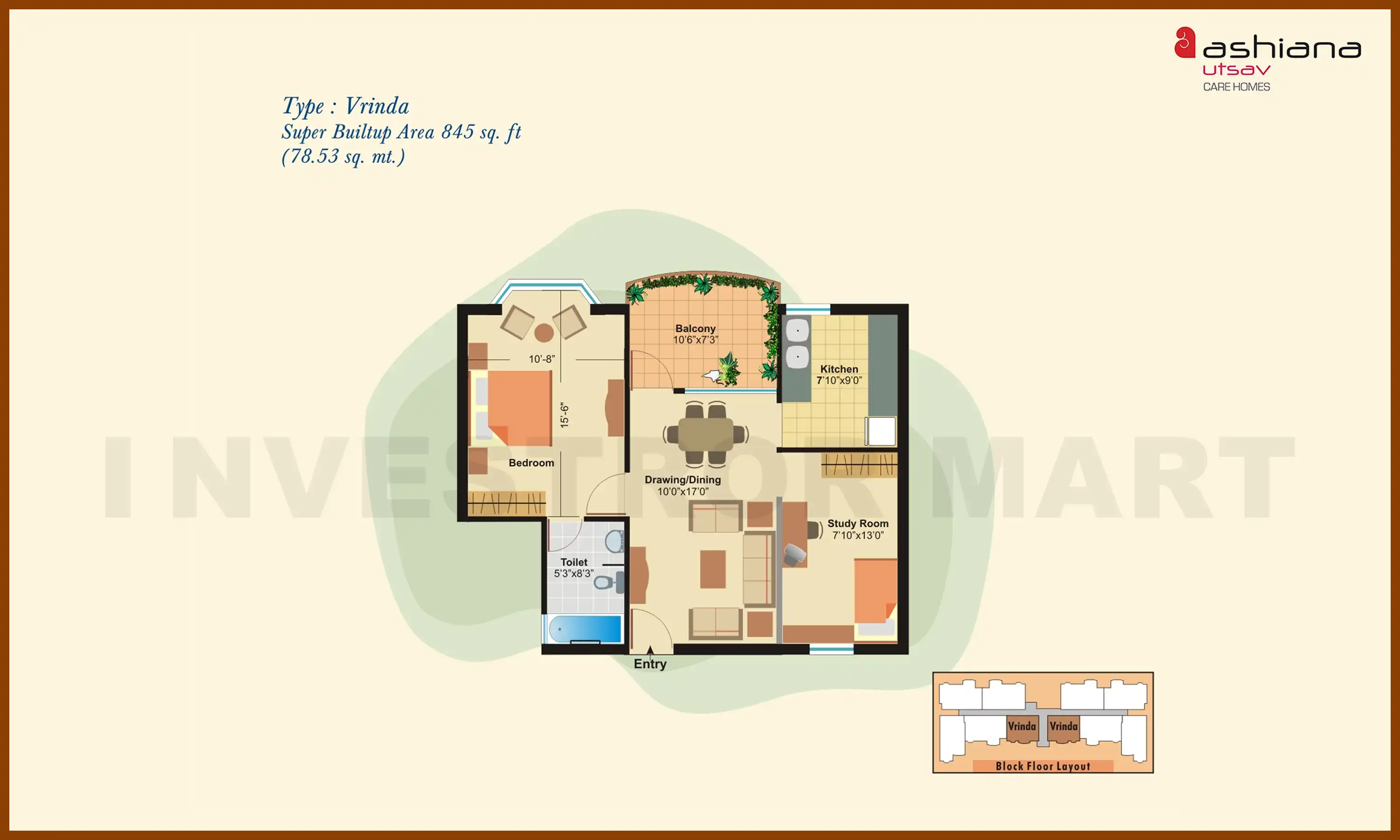 845 Sqft