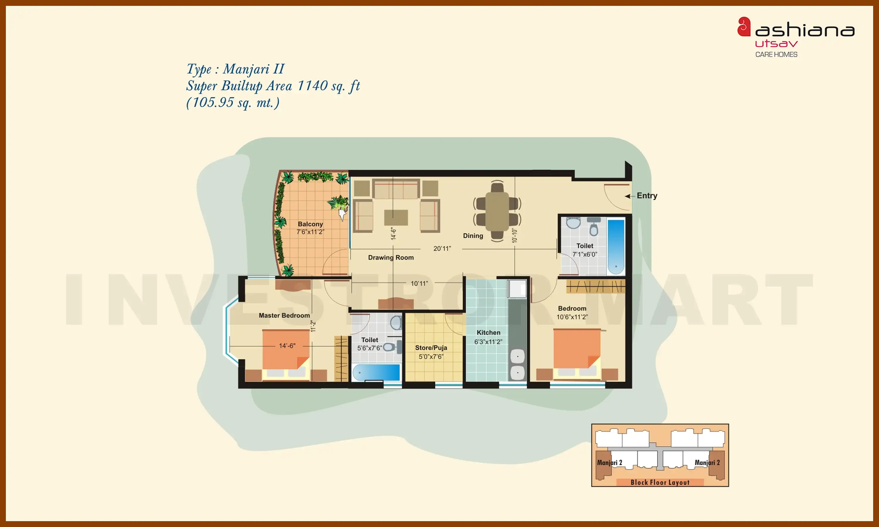 1140 Sqft