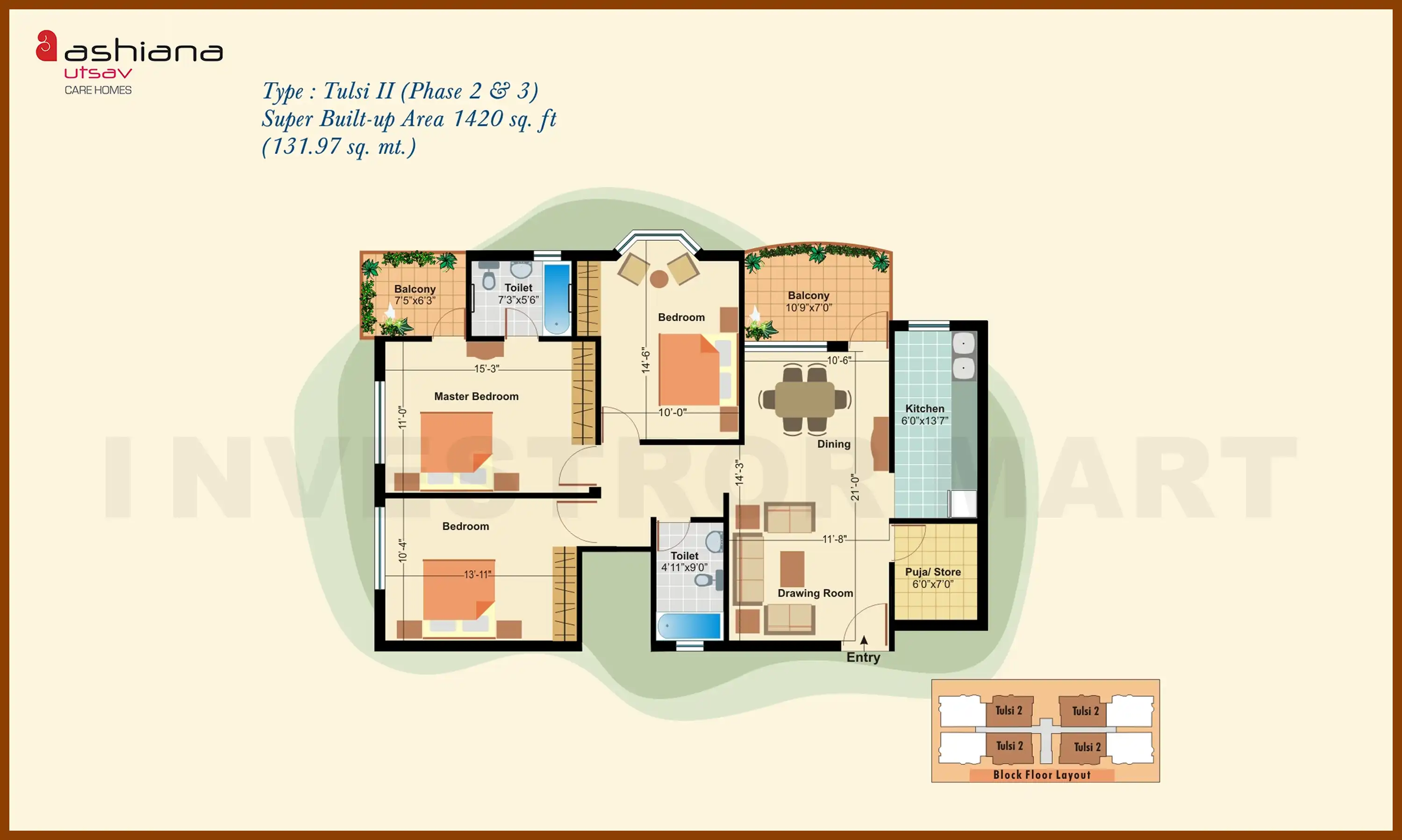 1420 Sqft