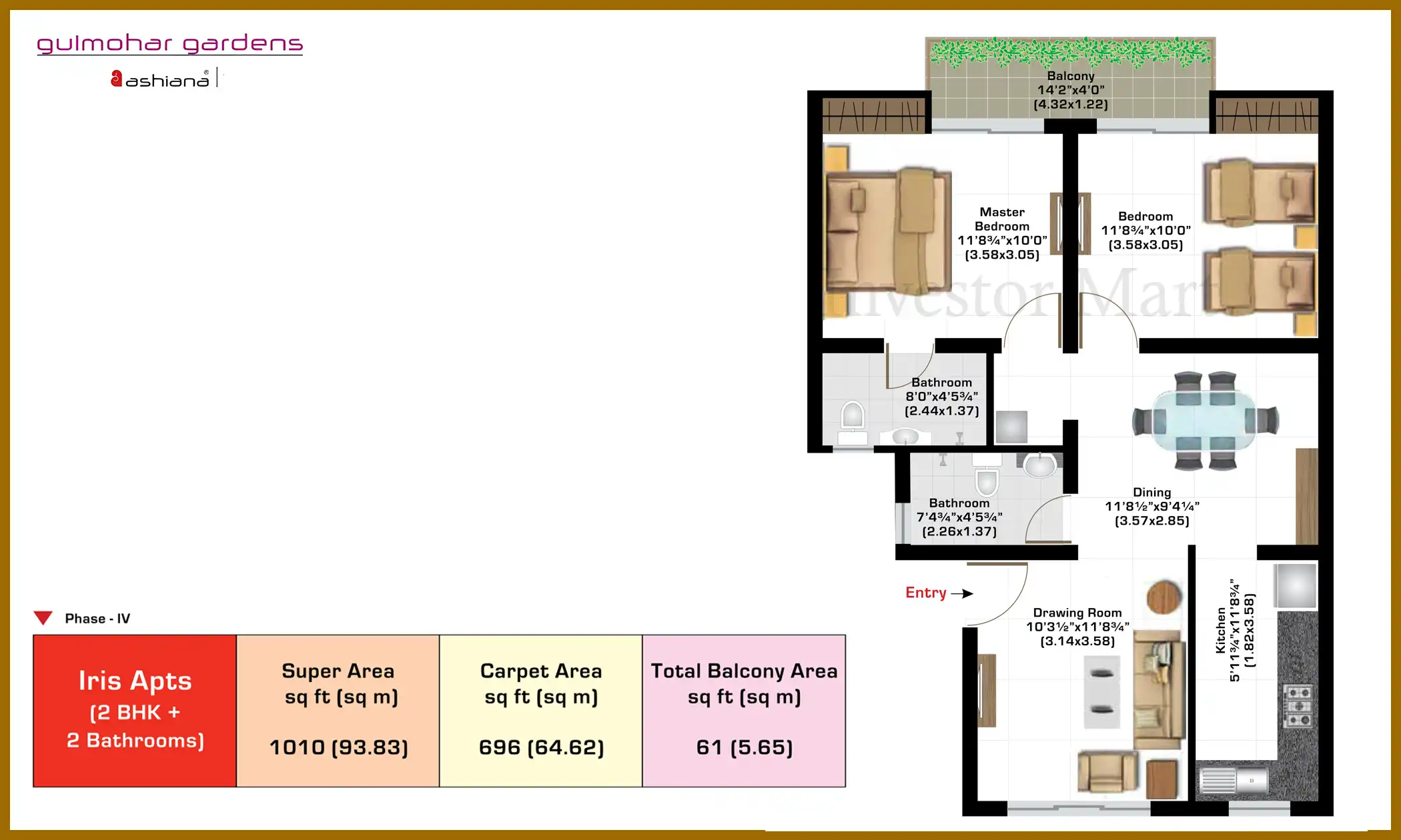 1010 Sqft