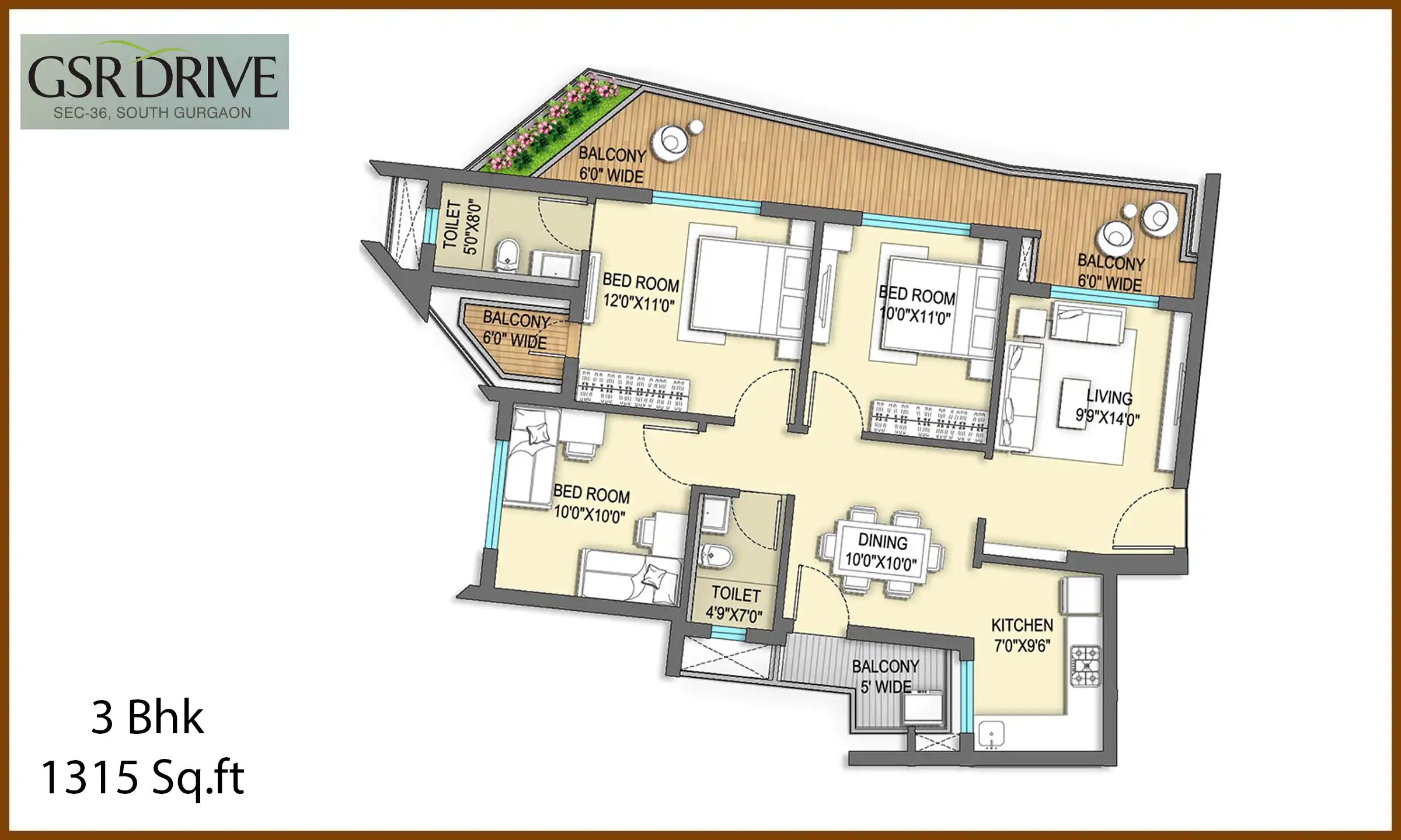 1315 Sqft