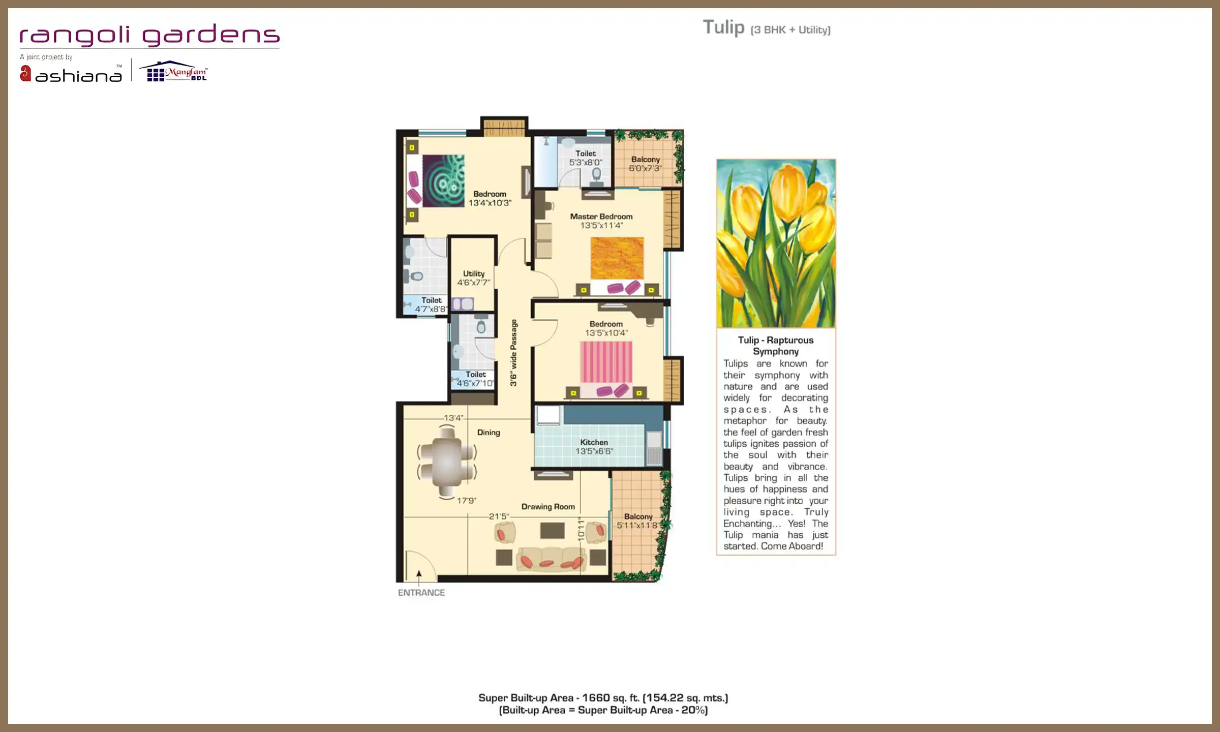 1660 Sqft