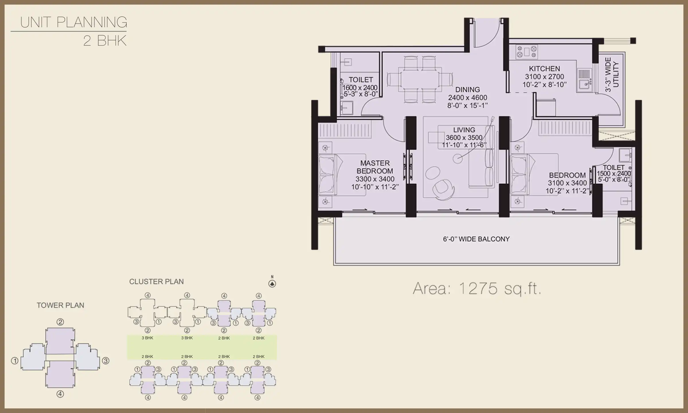 1275 Sqft