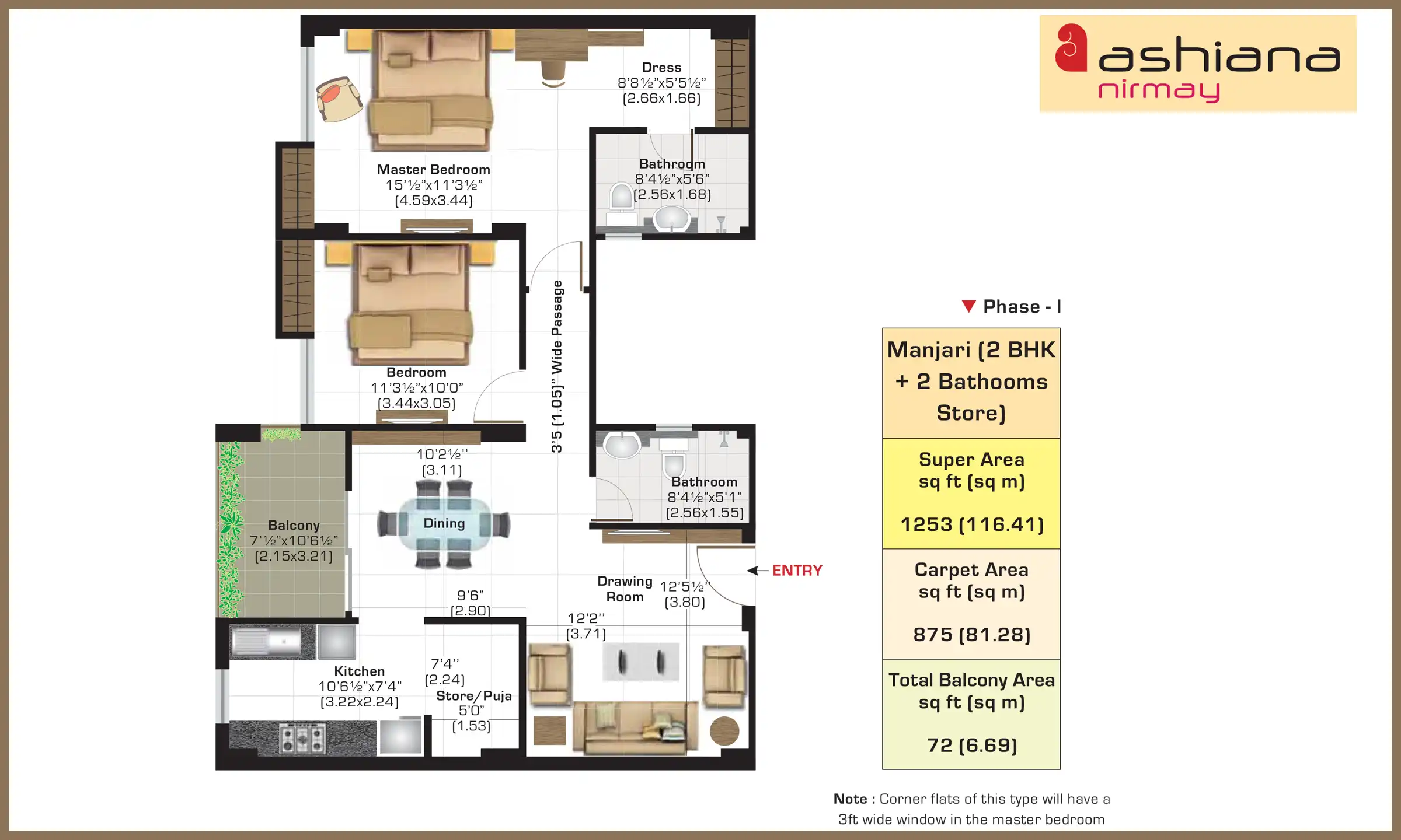 1253 Sqft