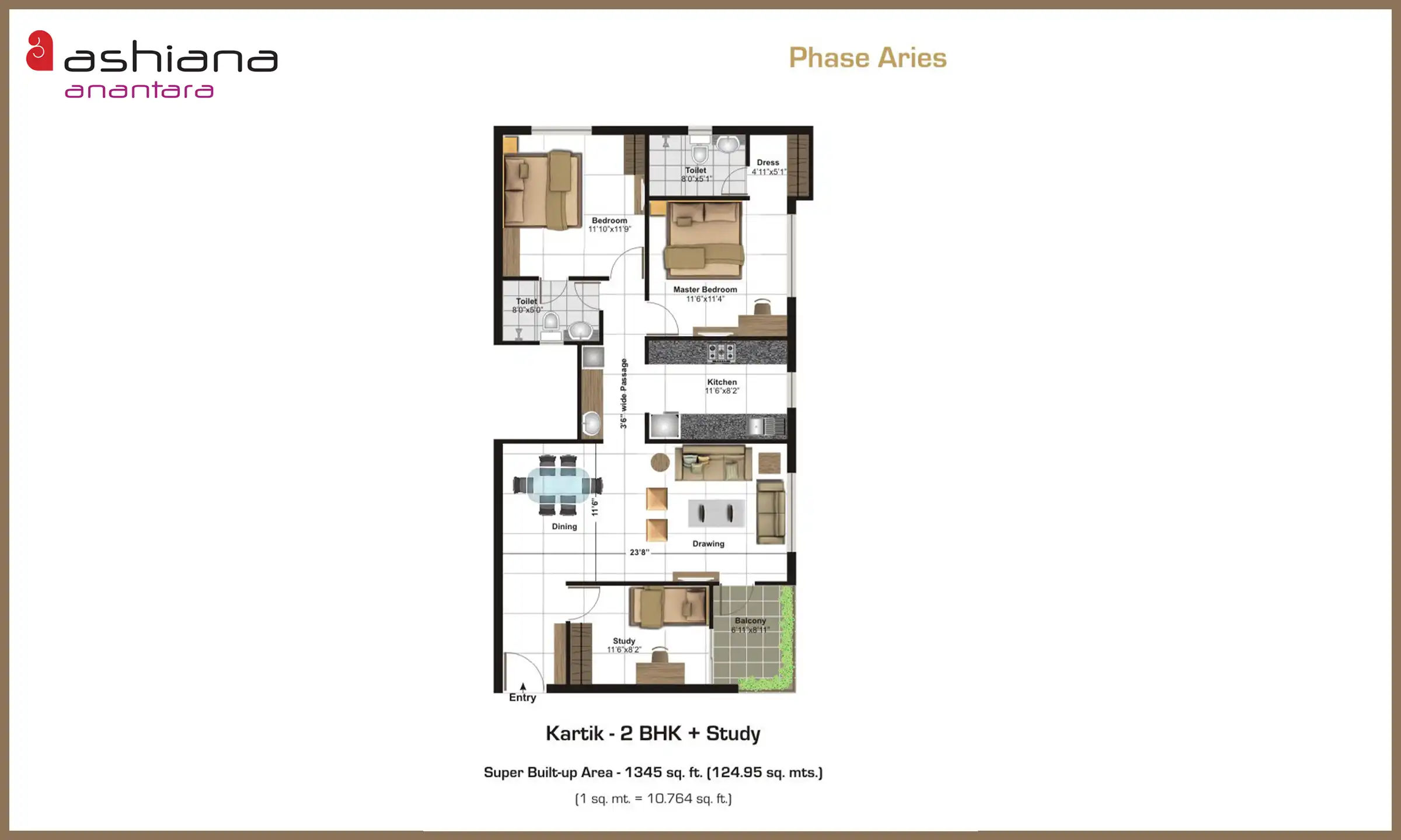 1345 Sqft