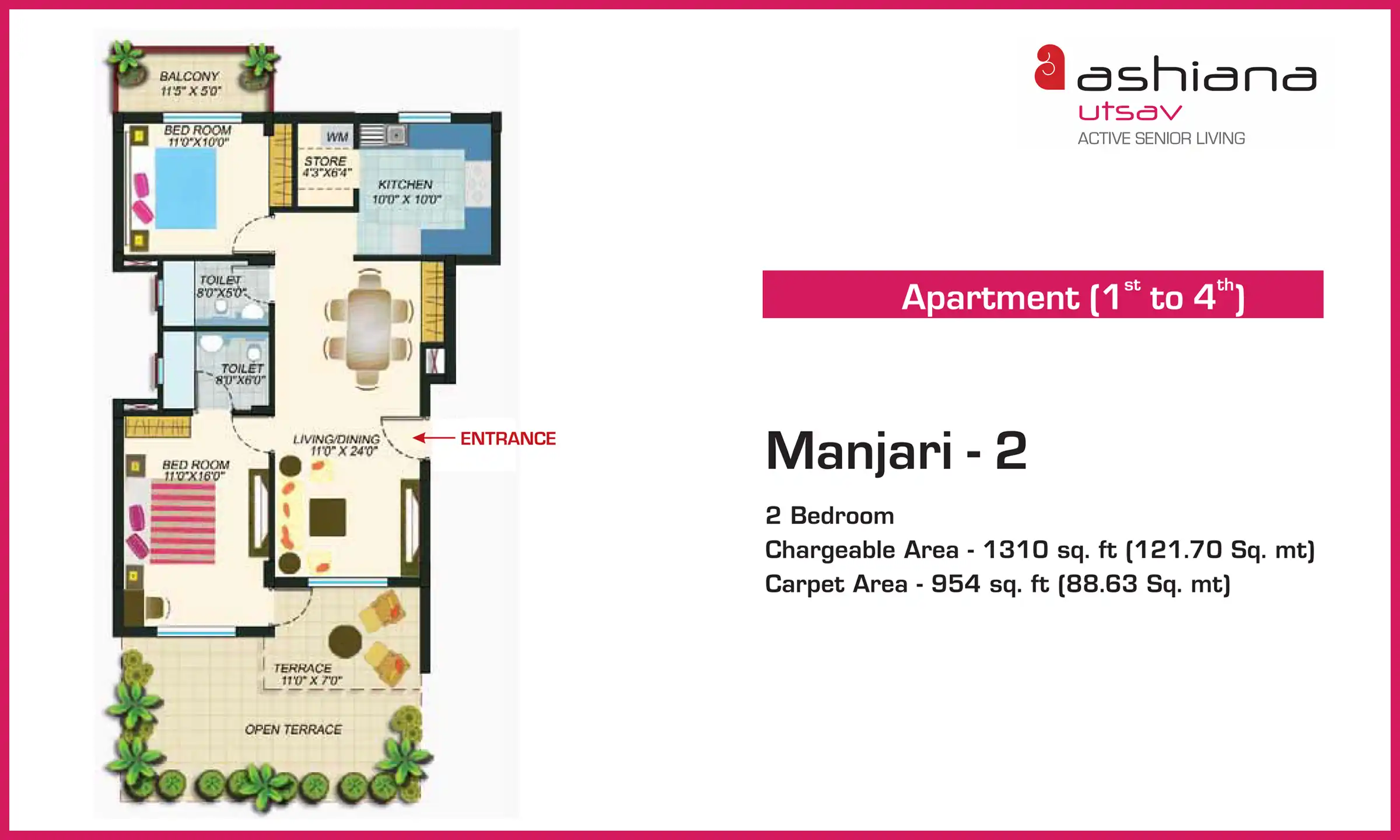 1310 Sqft