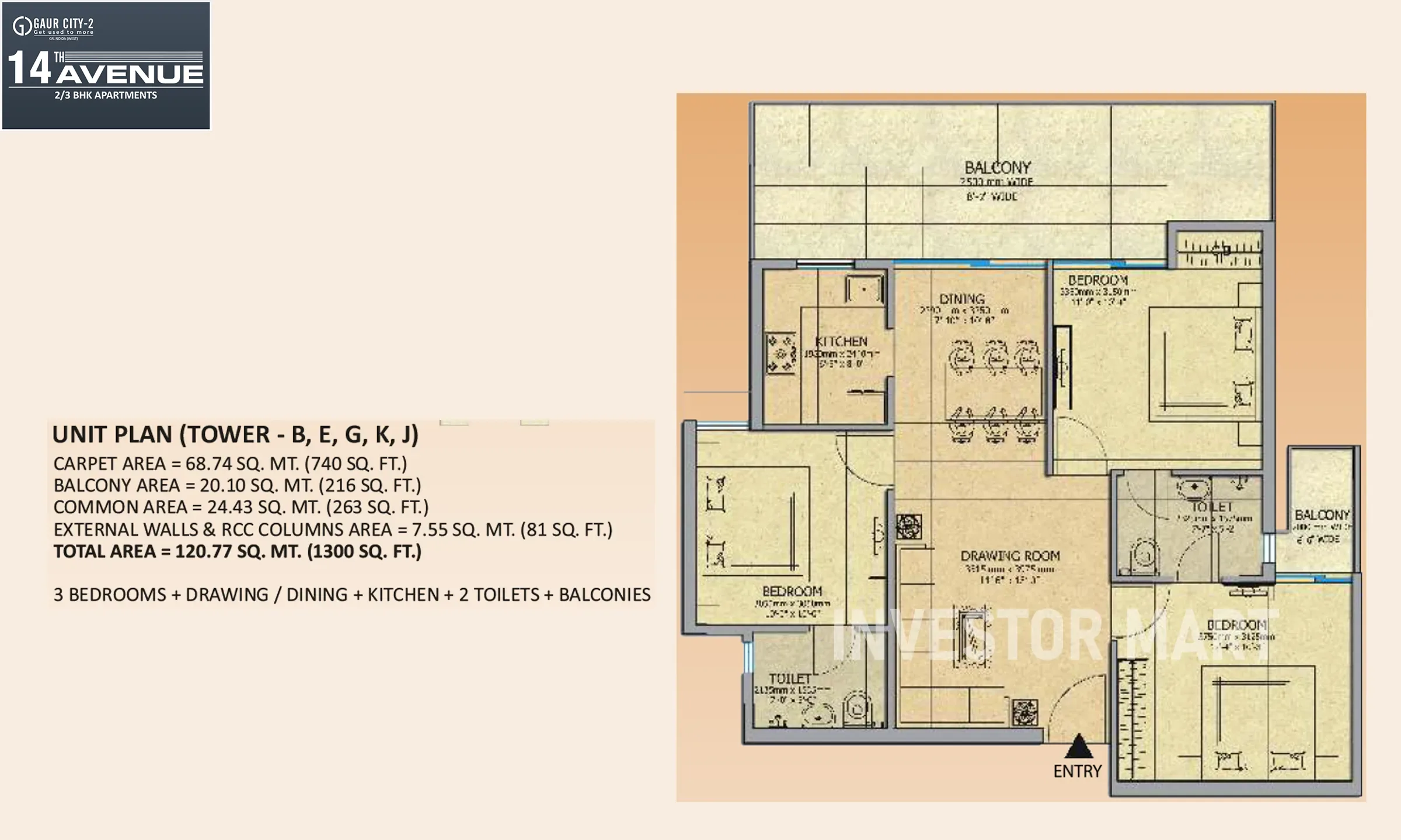 1300 Sqft