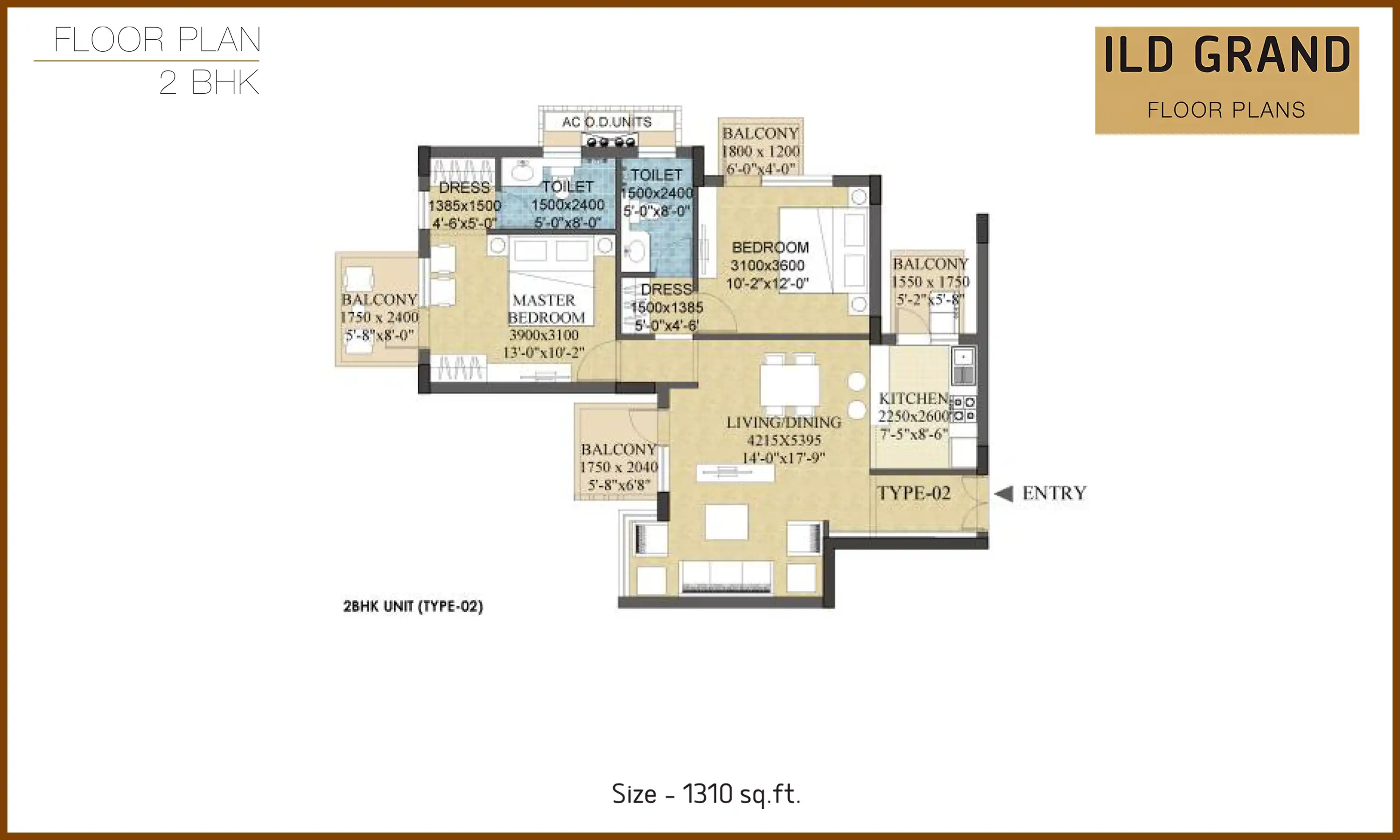1310 Sqft