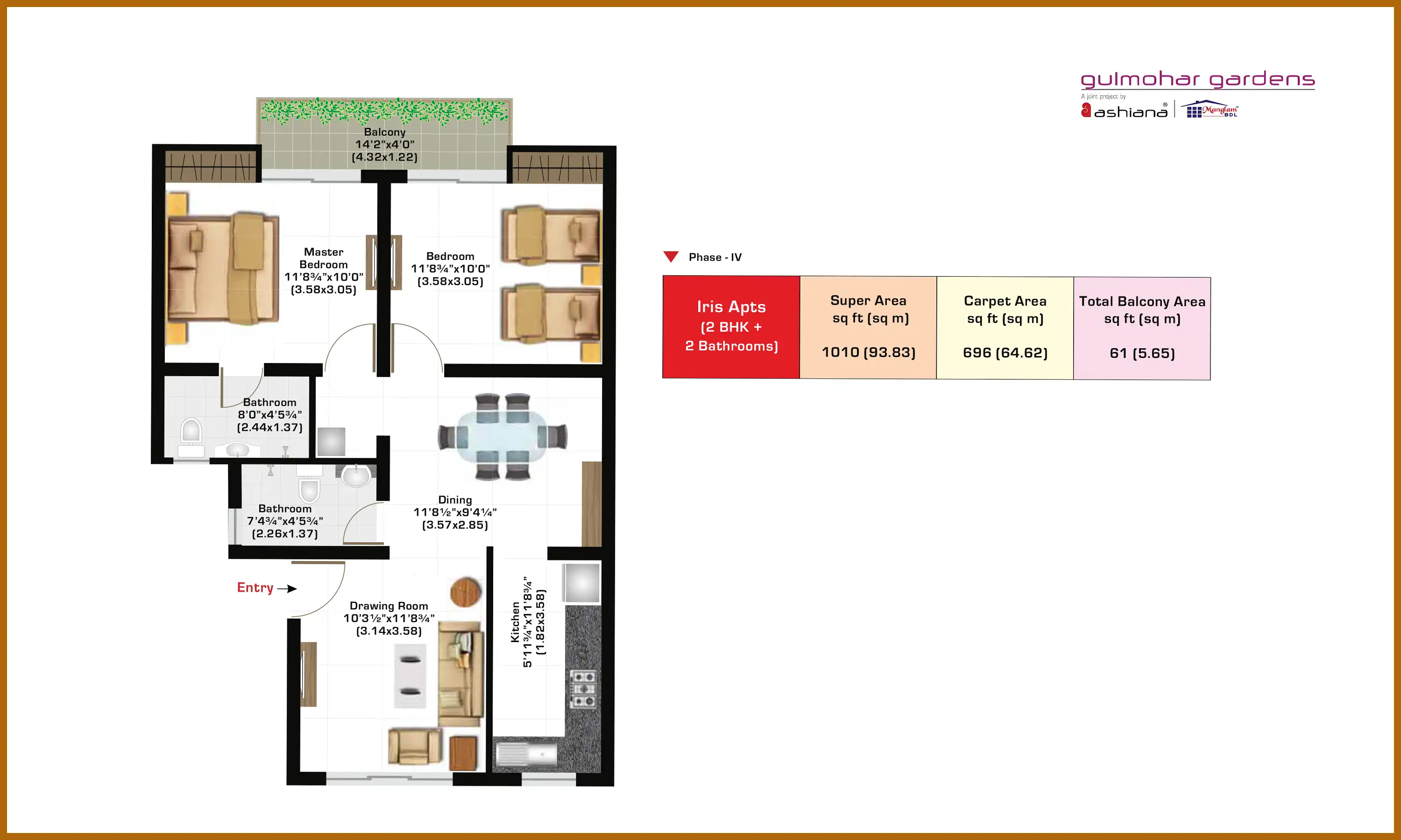 1010 Sqft